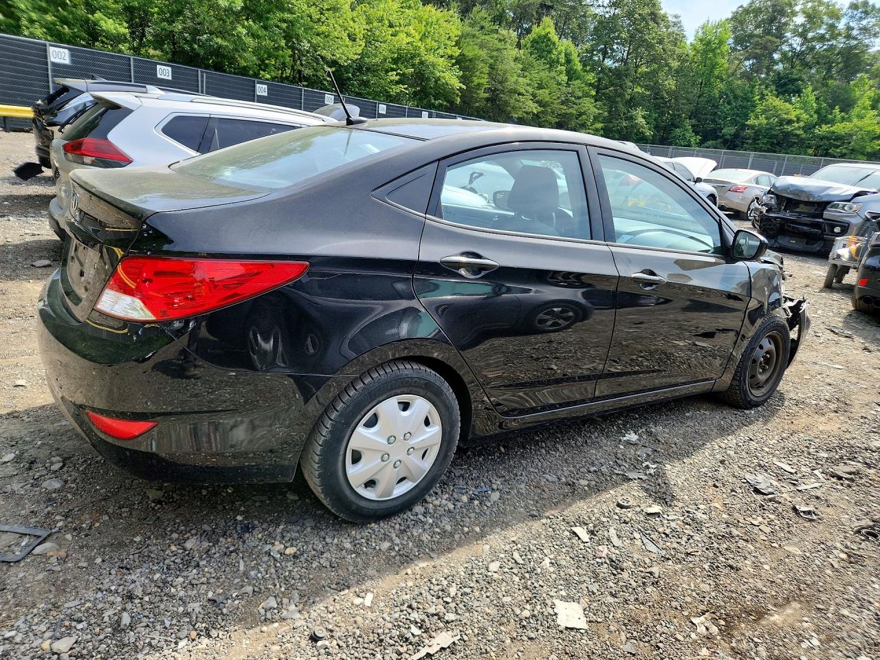 2014 Hyundai Accent Gls Black vin: KMHCT4AE0EU778414