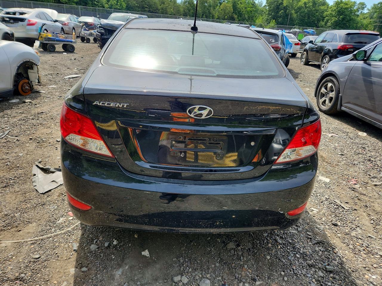 2014 Hyundai Accent Gls Black vin: KMHCT4AE0EU778414