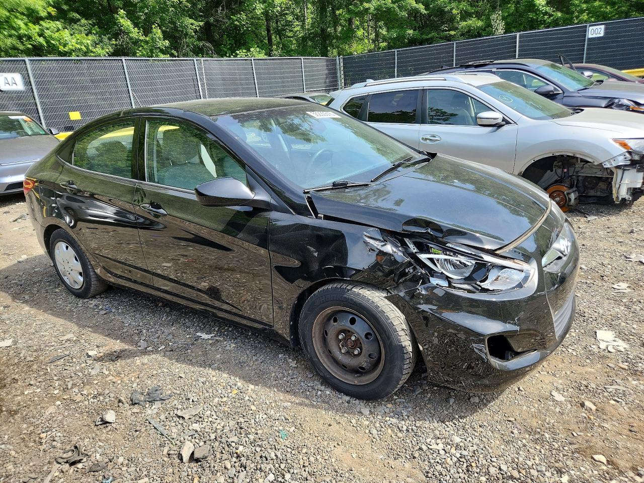 2014 Hyundai Accent Gls Black vin: KMHCT4AE0EU778414