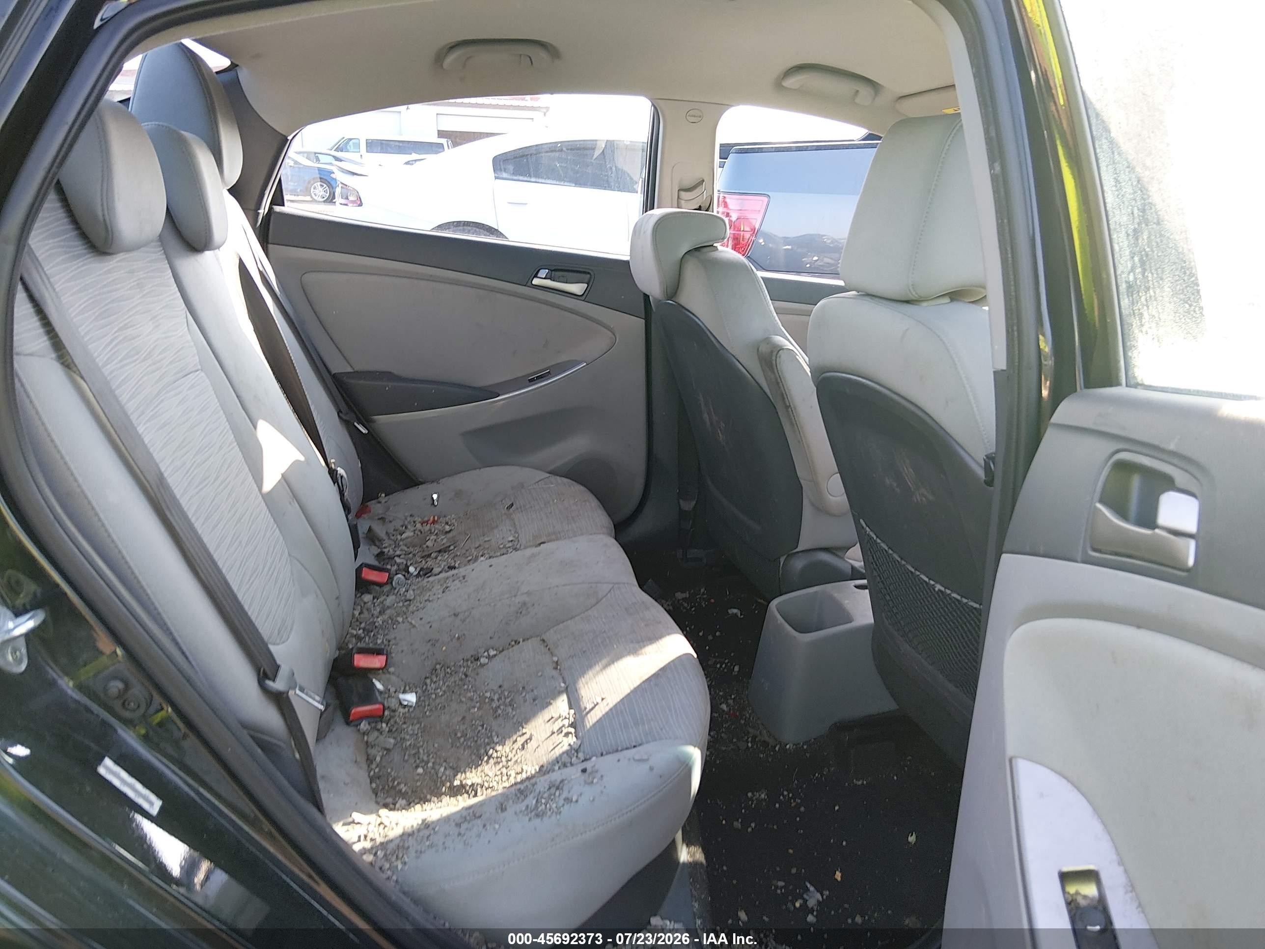 2015 Hyundai Accent Gls Black vin: KMHCT4AE0FU823479