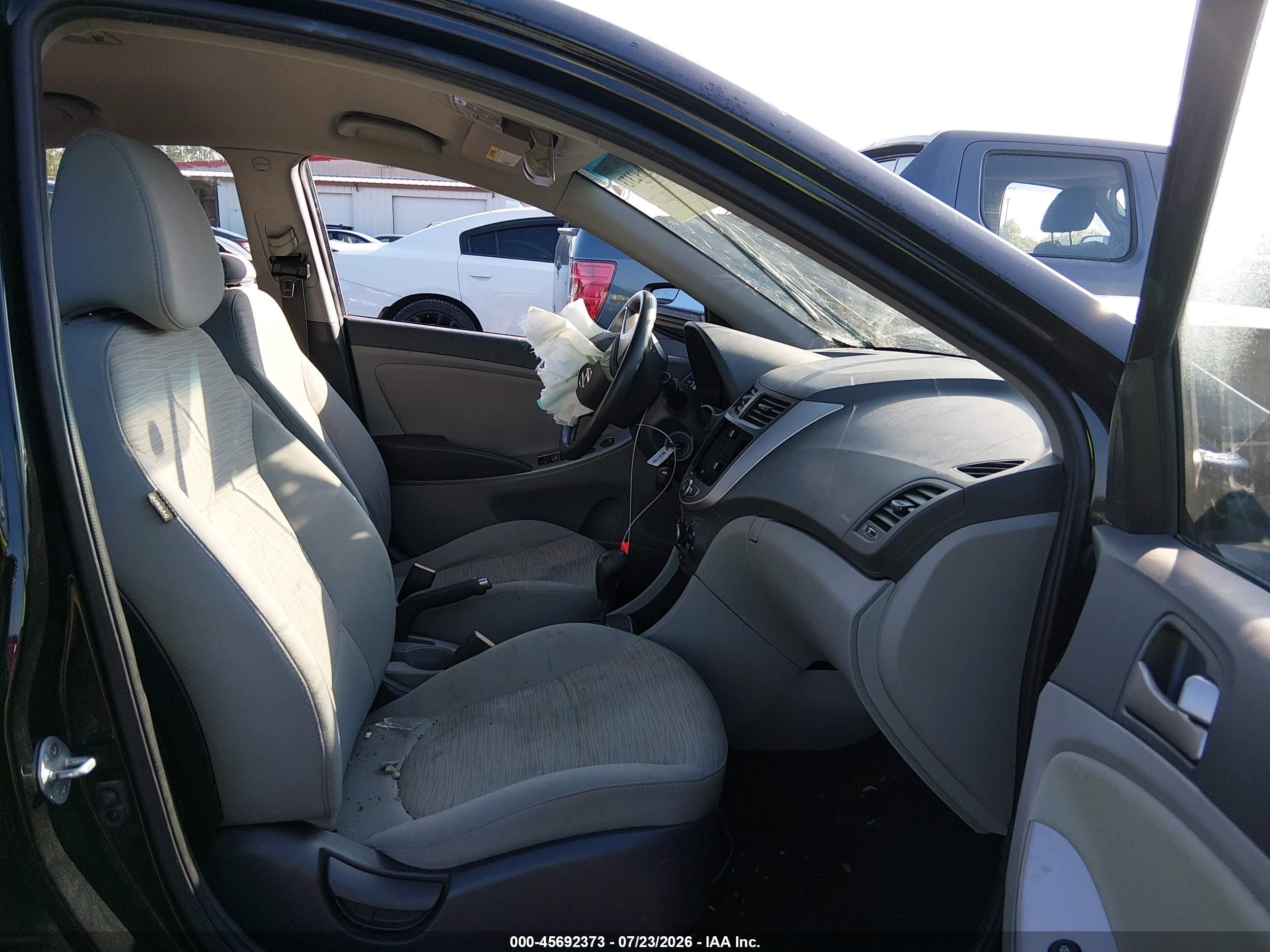 2015 Hyundai Accent Gls Black vin: KMHCT4AE0FU823479