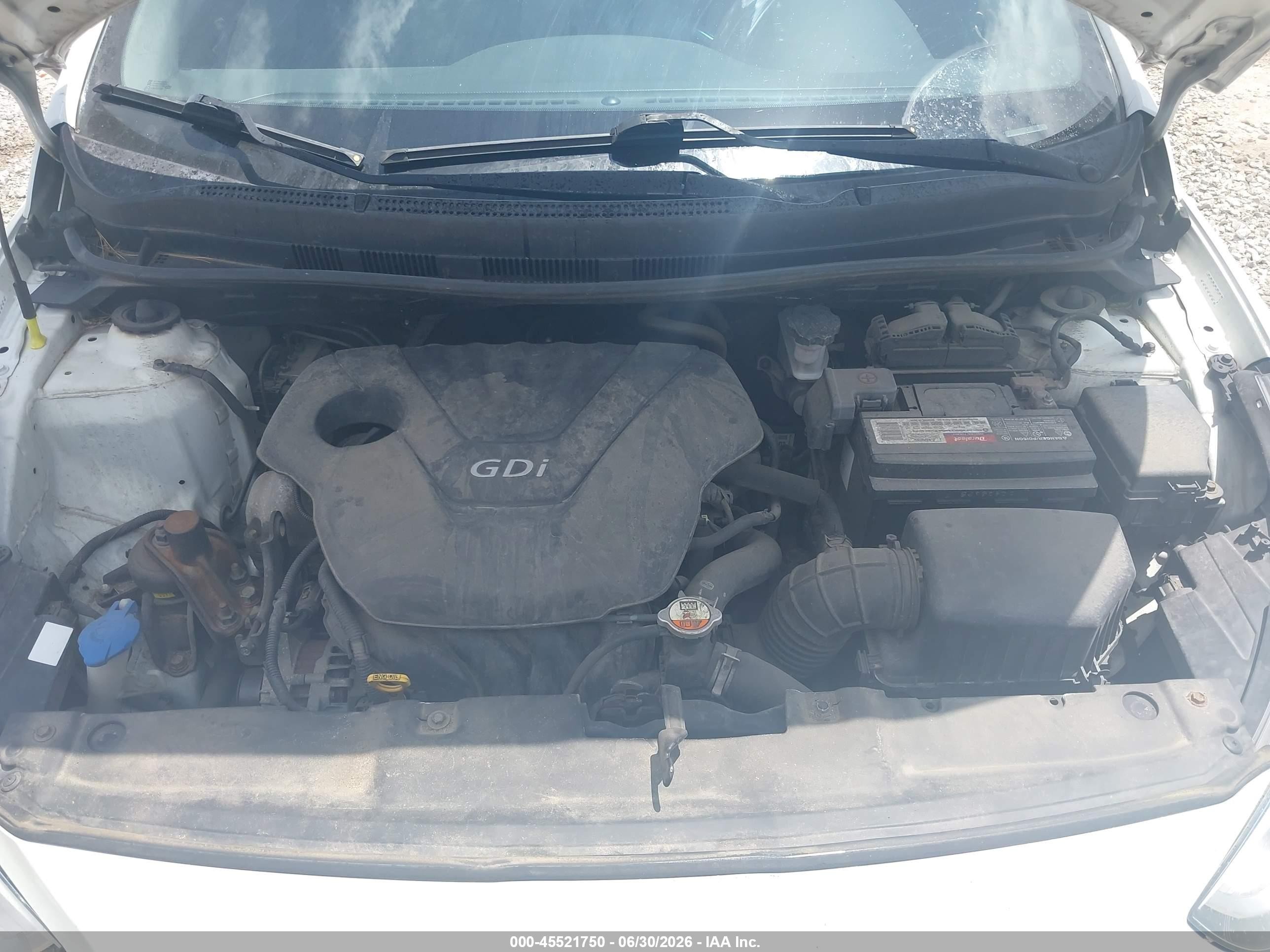 2015 Hyundai Accent Gls White vin: KMHCT4AE0FU853517