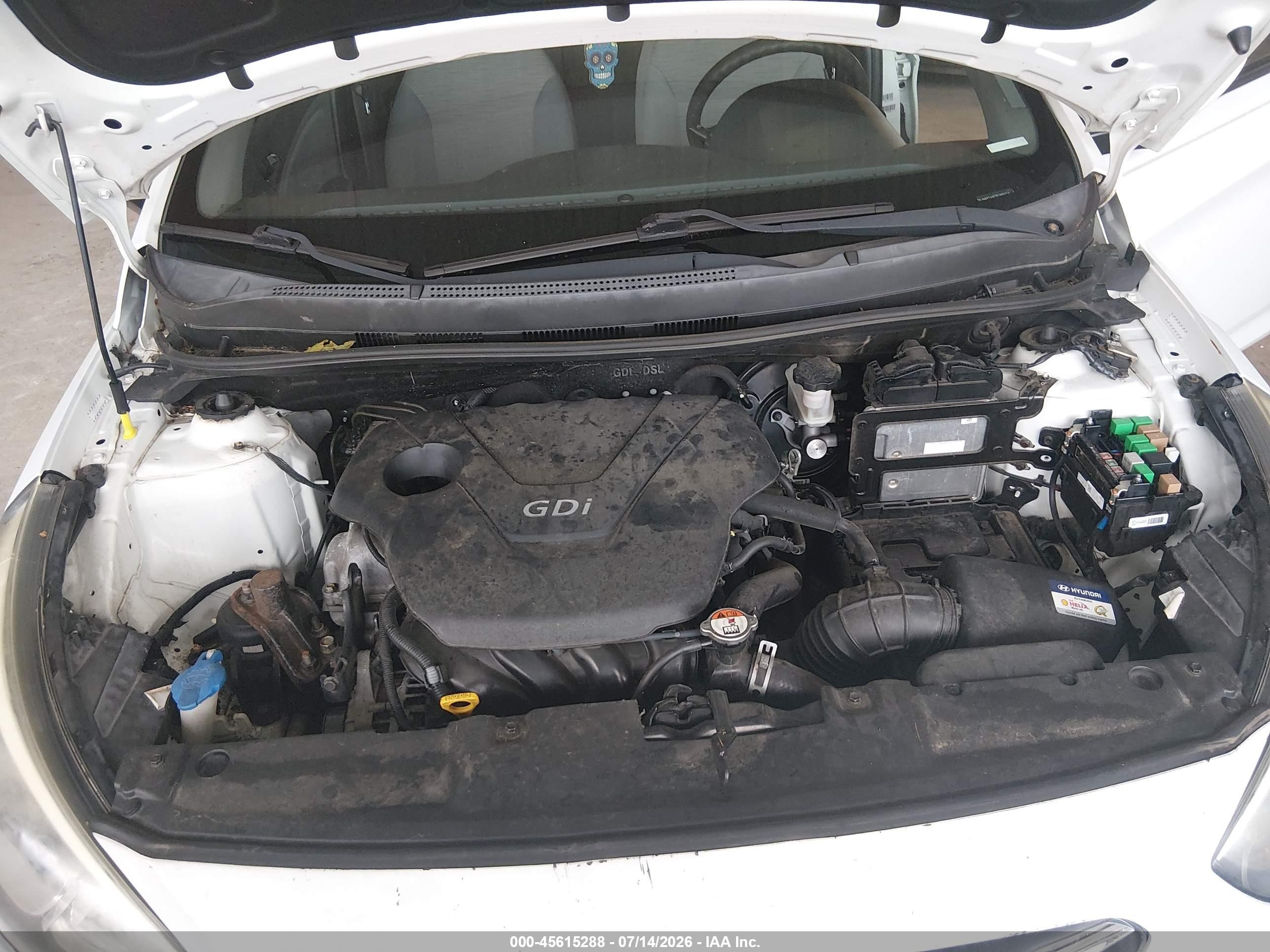 2015 Hyundai Accent Gls White vin: KMHCT4AE0FU880216