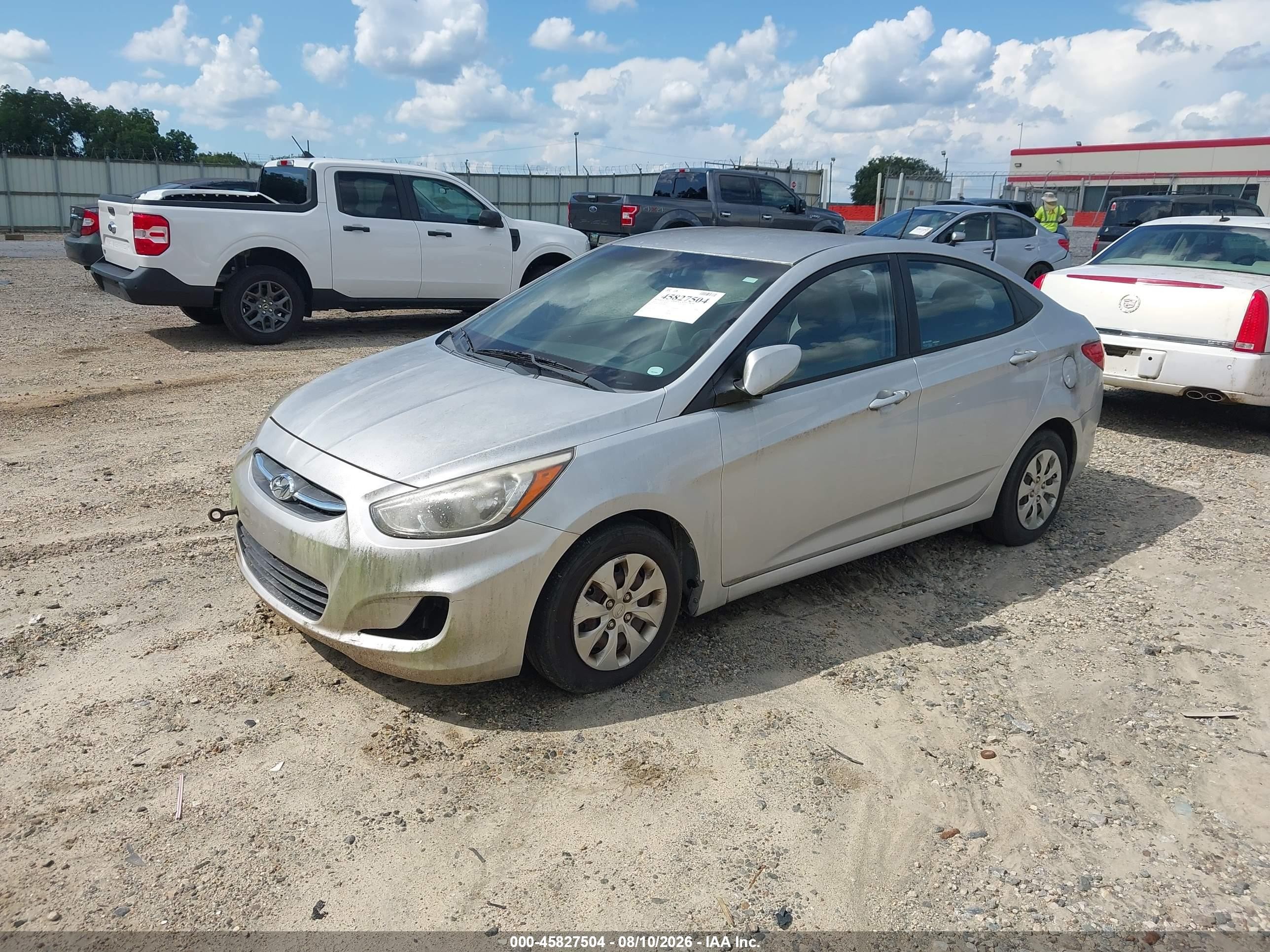 2015 Hyundai Accent Gls Silver vin: KMHCT4AE0FU883018