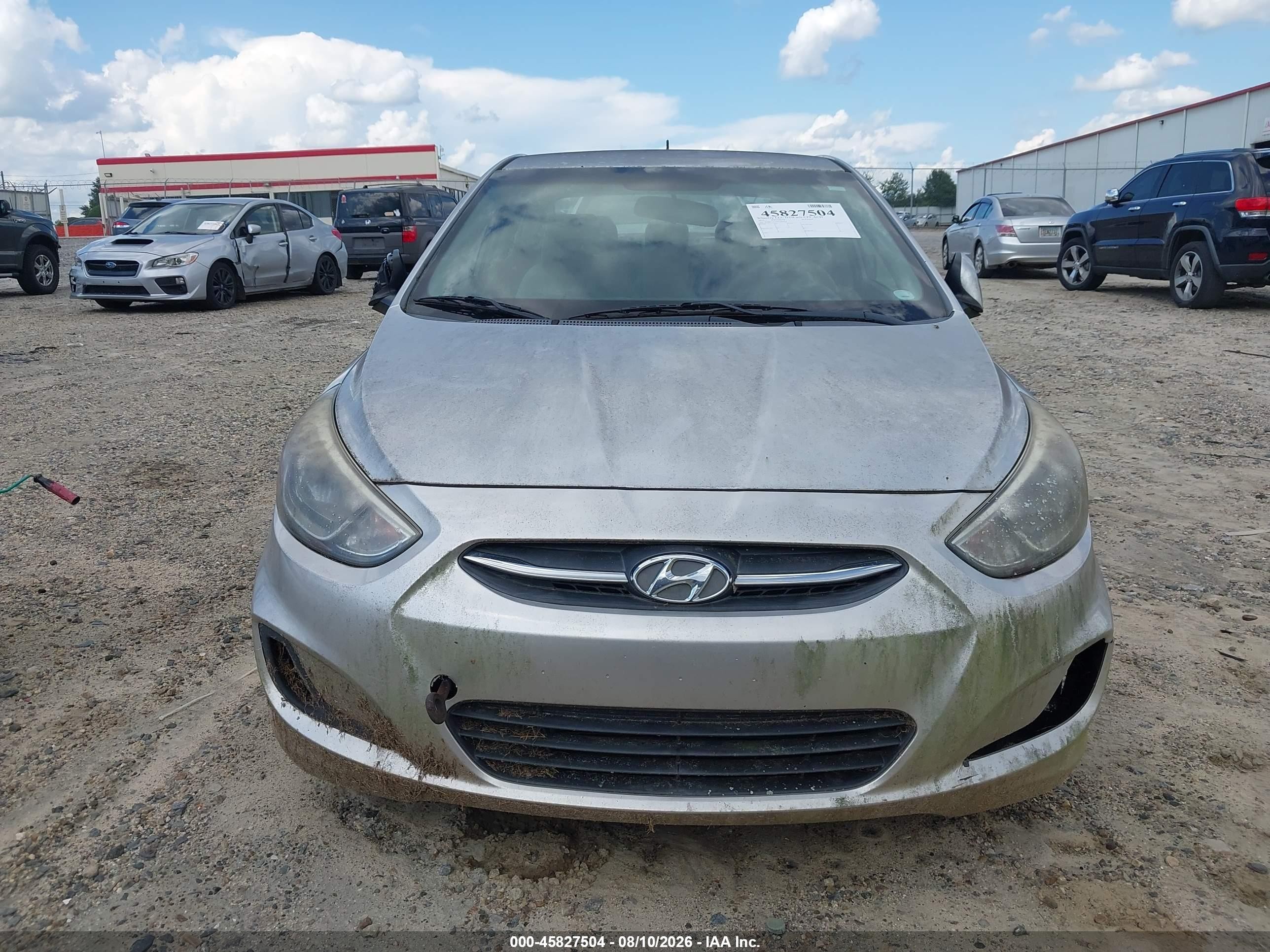 2015 Hyundai Accent Gls Silver vin: KMHCT4AE0FU883018