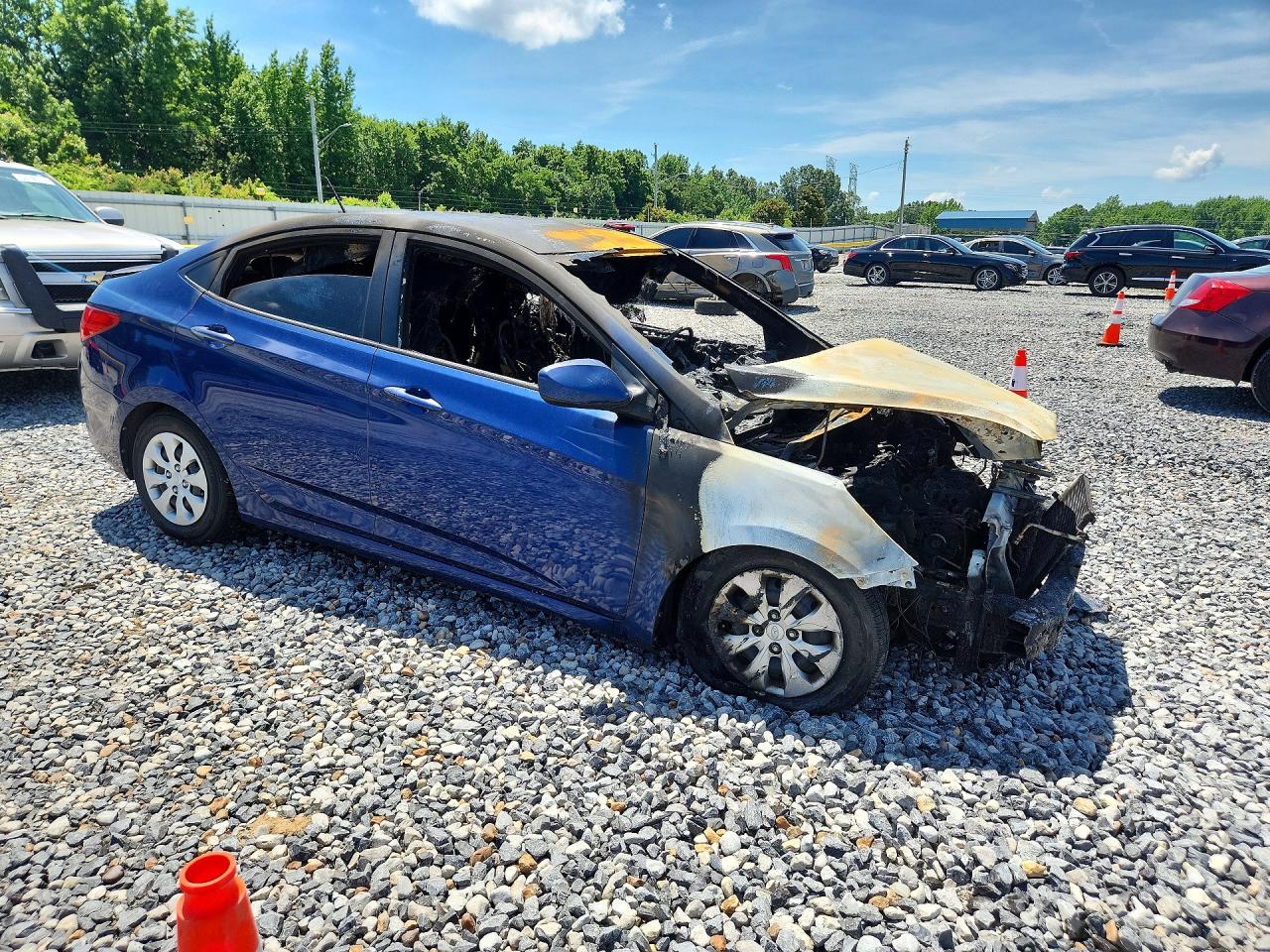 2015 Hyundai Accent Gls Blue vin: KMHCT4AE0FU894584