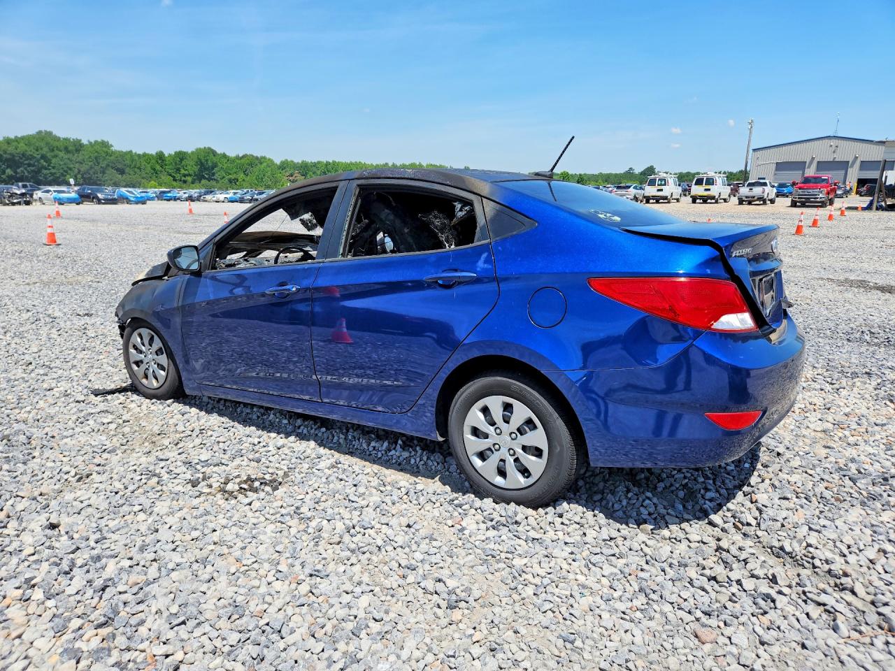 2015 Hyundai Accent Gls Blue vin: KMHCT4AE0FU894584