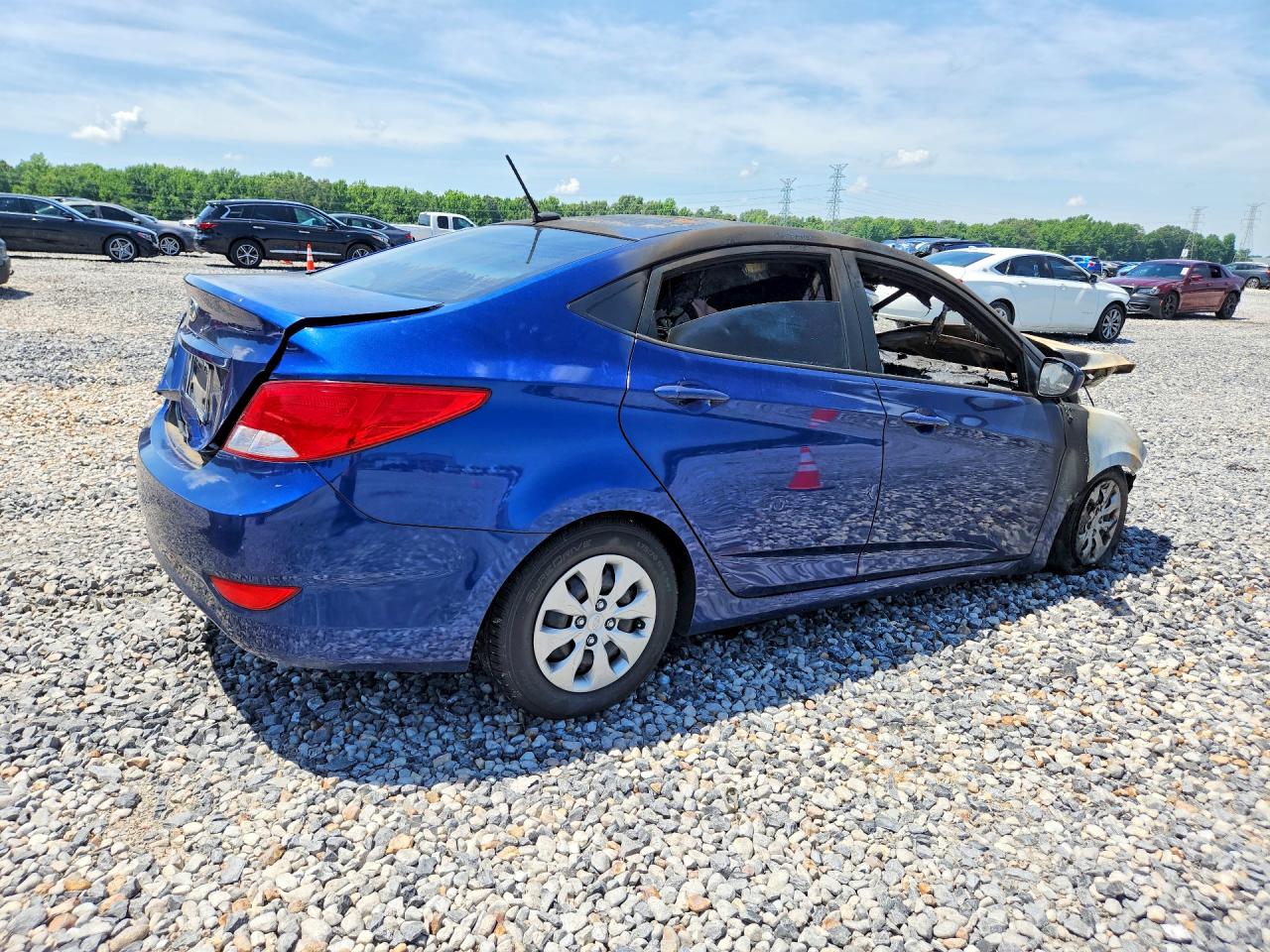 2015 Hyundai Accent Gls Blue vin: KMHCT4AE0FU894584