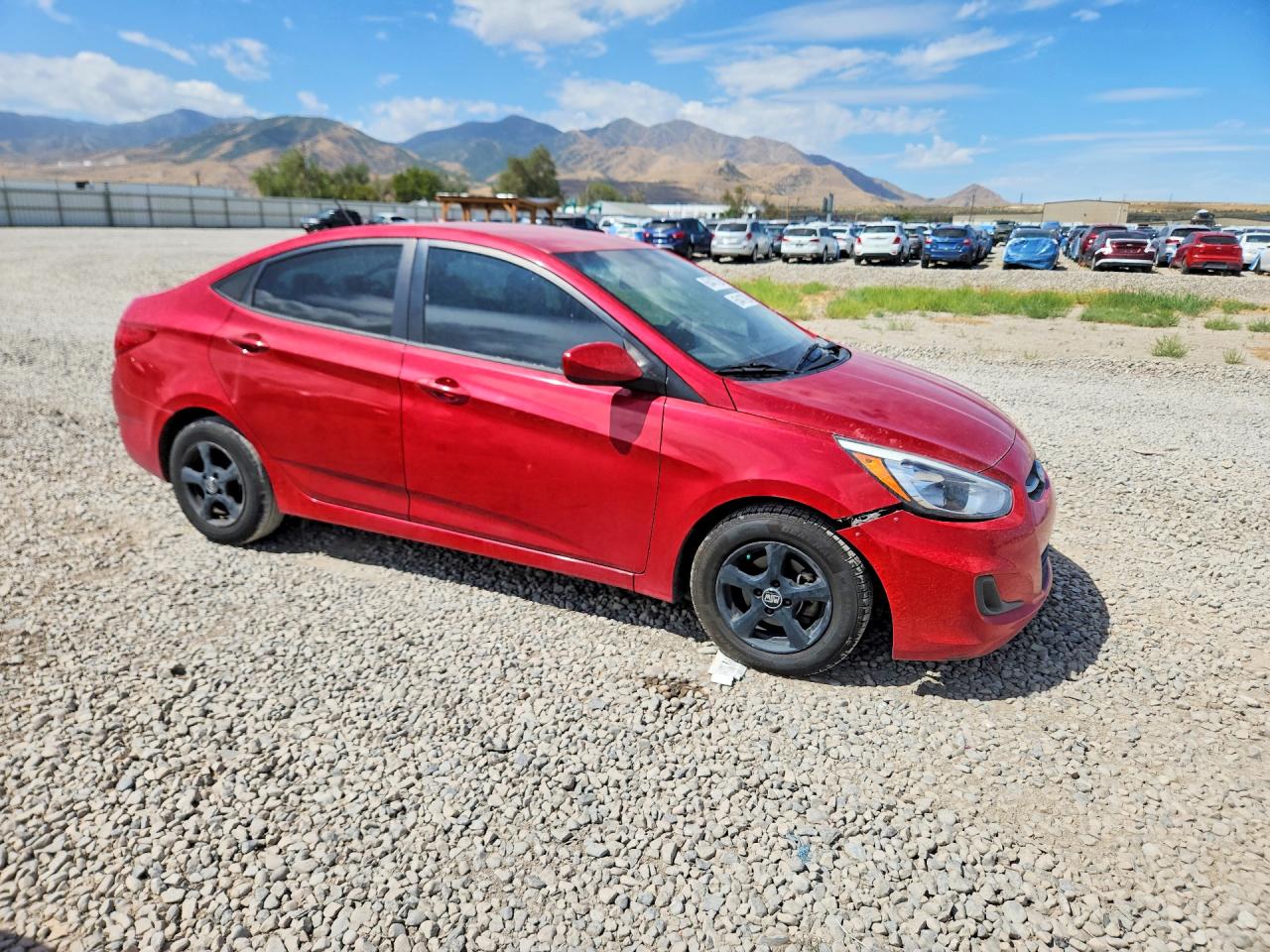 2015 Hyundai Accent Gls Red vin: KMHCT4AE0FU938115