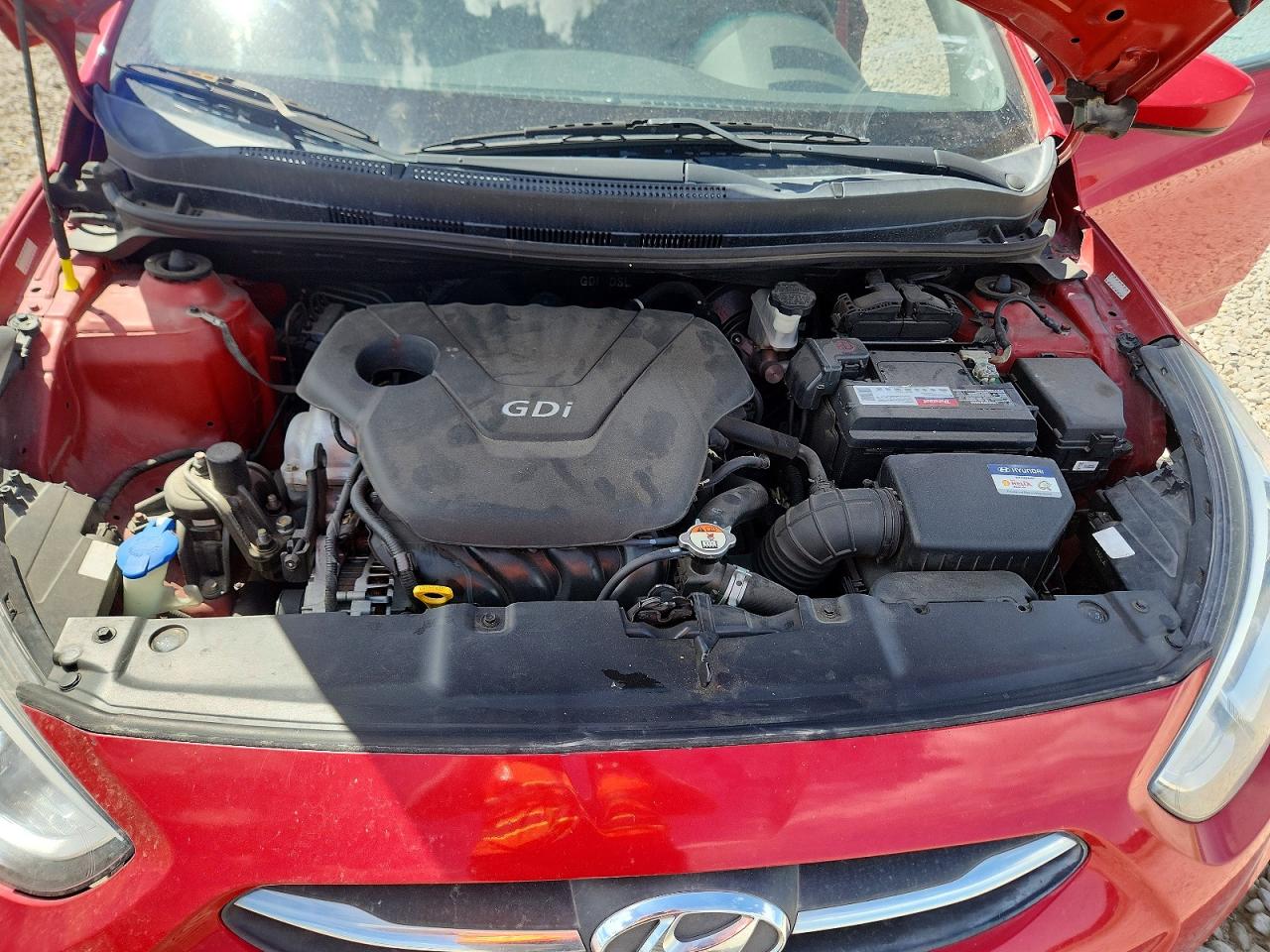 2015 Hyundai Accent Gls Red vin: KMHCT4AE0FU938115