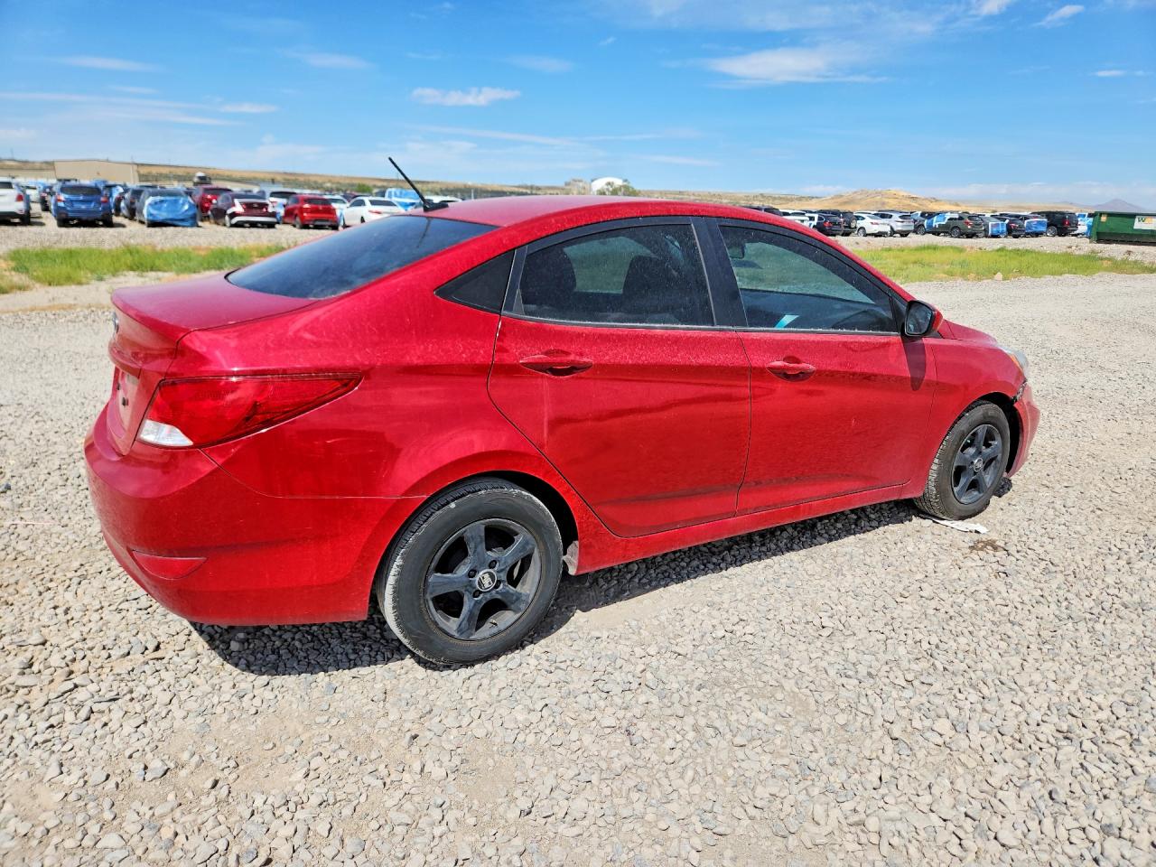 2015 Hyundai Accent Gls Red vin: KMHCT4AE0FU938115