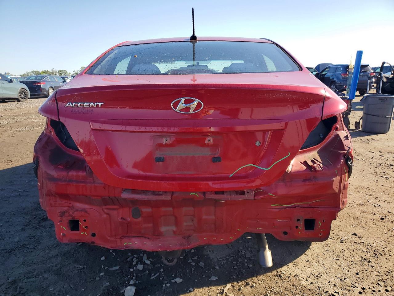 2012 Hyundai Accent Gls Red vin: KMHCT4AE1CU041395