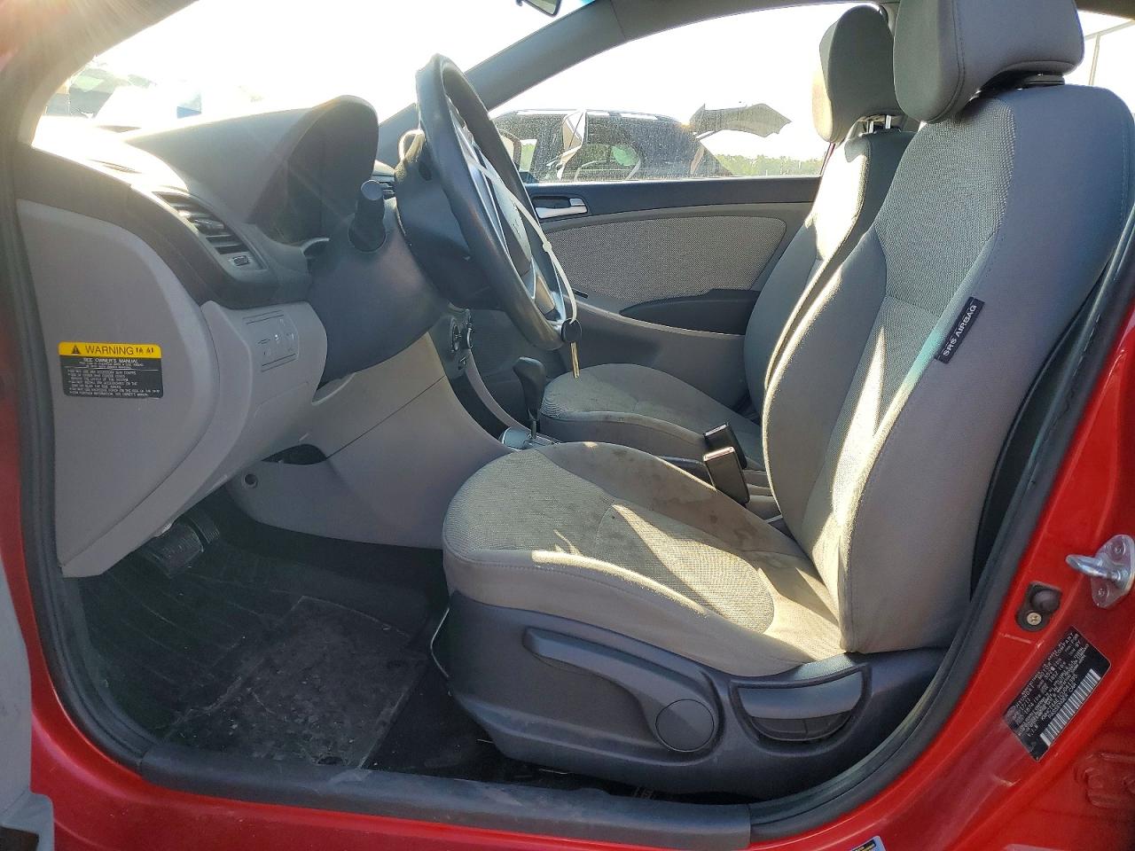 2012 Hyundai Accent Gls Red vin: KMHCT4AE1CU041395