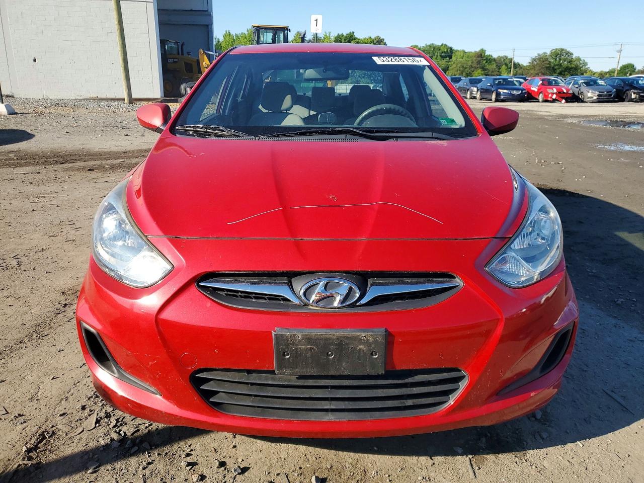 2012 Hyundai Accent Gls Red vin: KMHCT4AE1CU041395