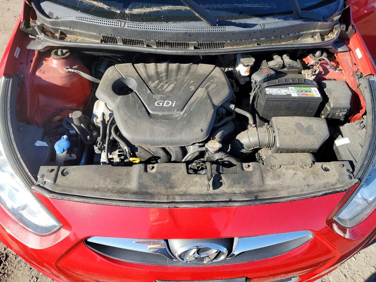 2012 Hyundai Accent Gls Red vin: KMHCT4AE1CU041395