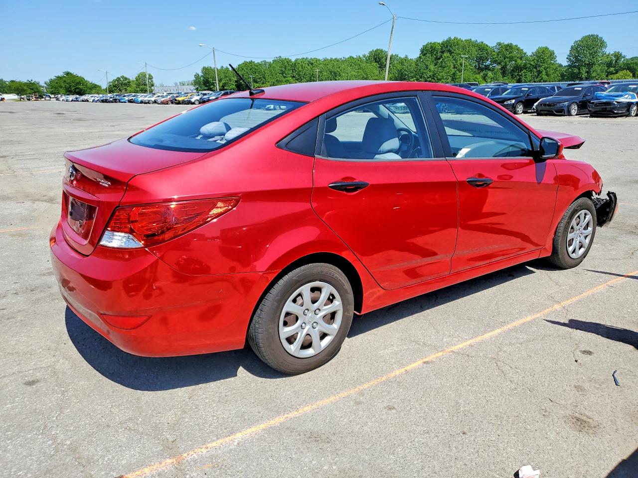 2012 Hyundai Accent Gls Red vin: KMHCT4AE1CU072789