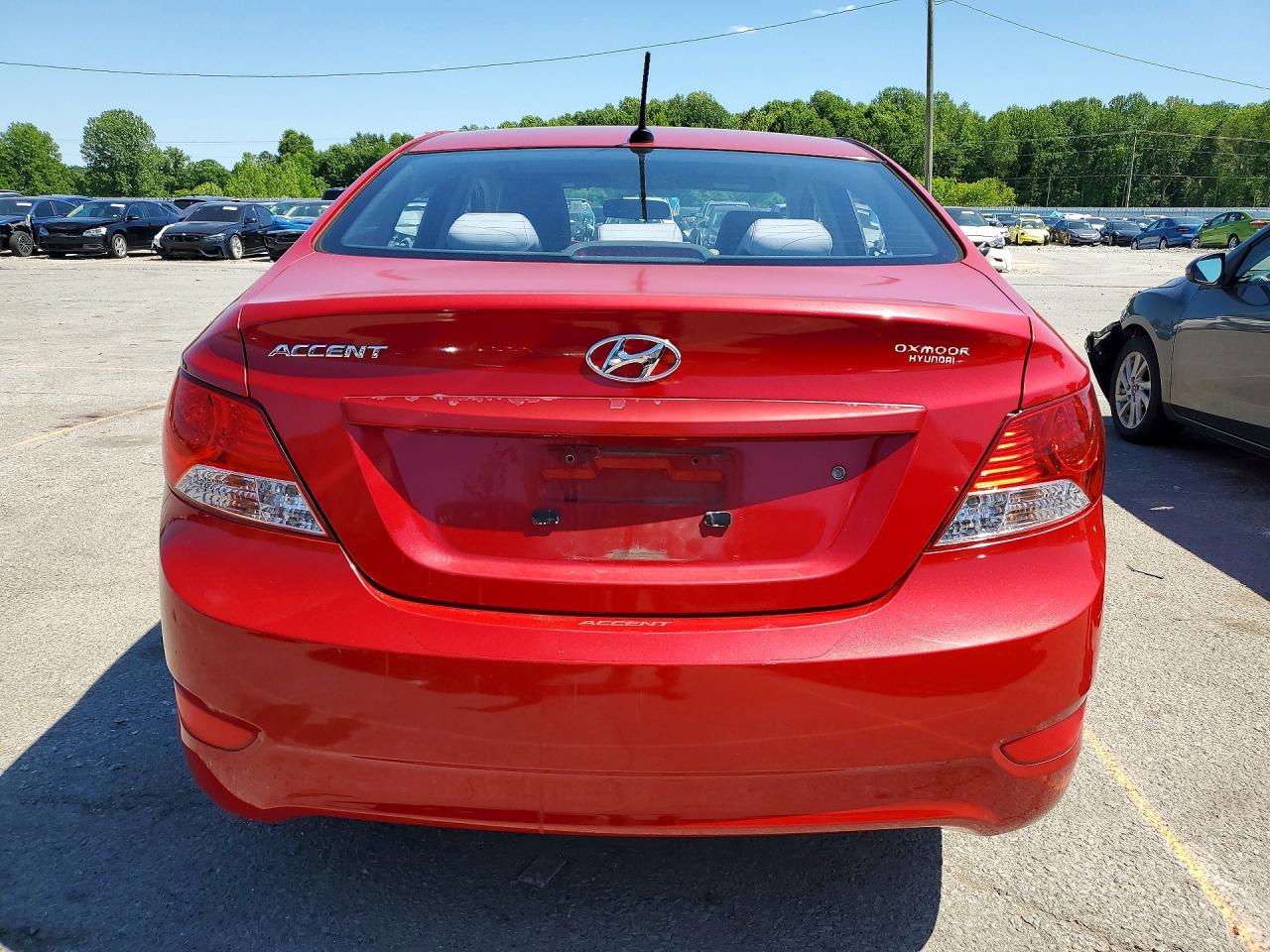2012 Hyundai Accent Gls Red vin: KMHCT4AE1CU072789