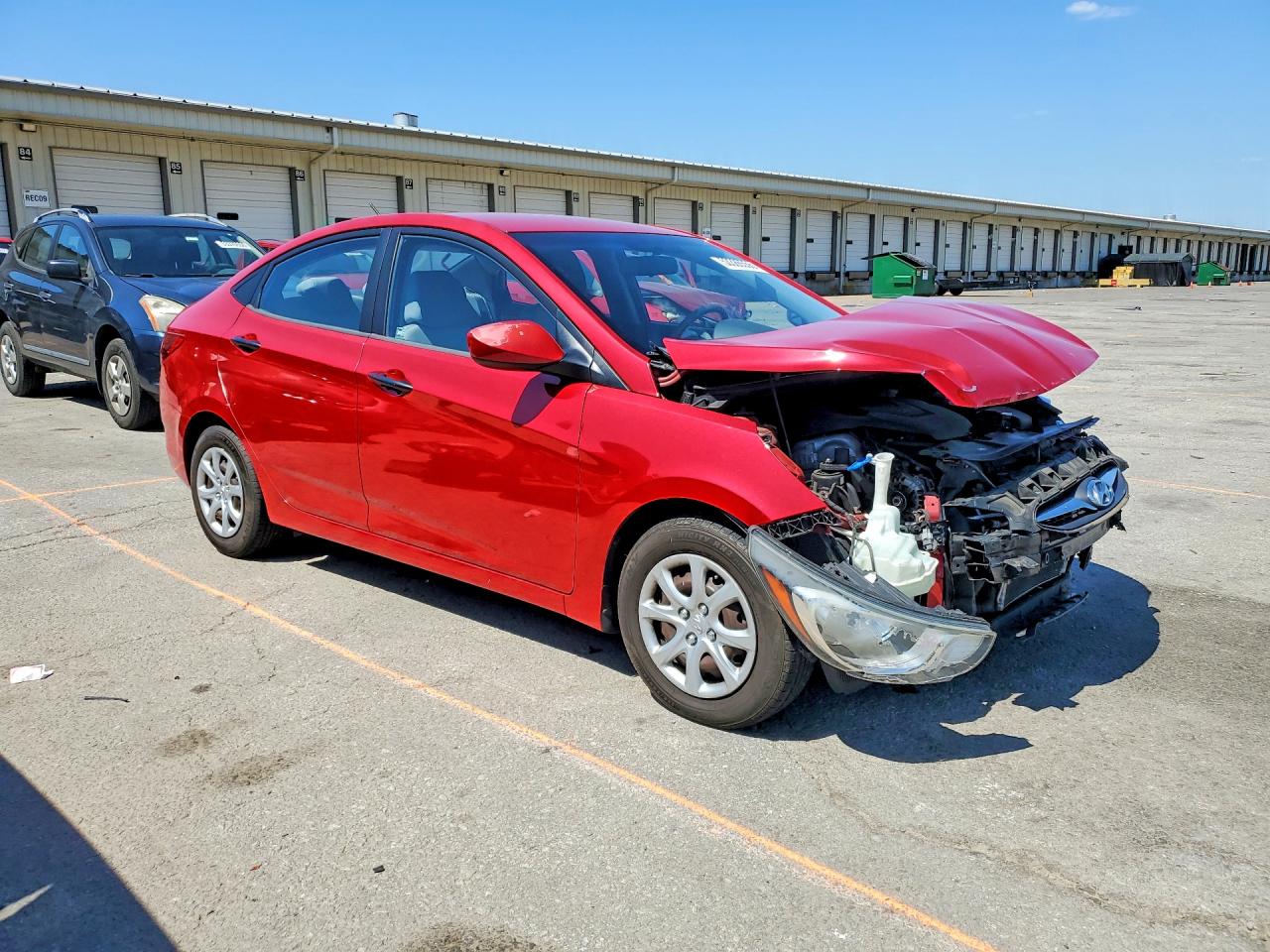 2012 Hyundai Accent Gls Red vin: KMHCT4AE1CU072789
