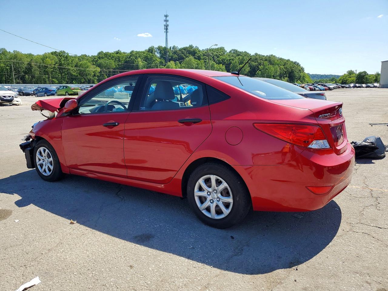 2012 Hyundai Accent Gls Red vin: KMHCT4AE1CU072789
