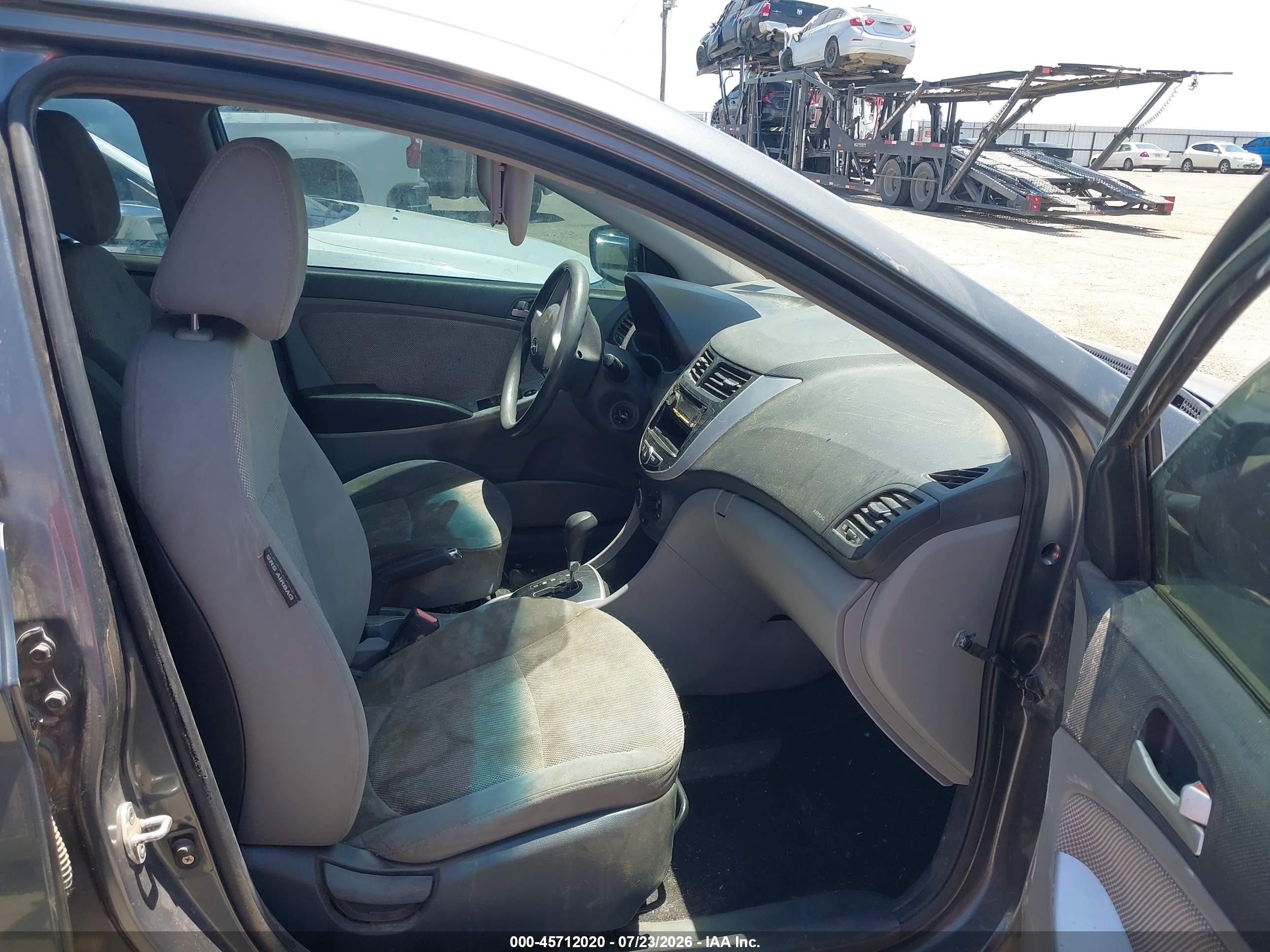 2012 Hyundai Accent Gls Серый vin: KMHCT4AE1CU078706