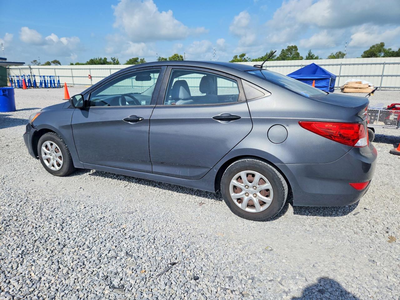 2012 Hyundai Accent Gls Gray vin: KMHCT4AE1CU084327