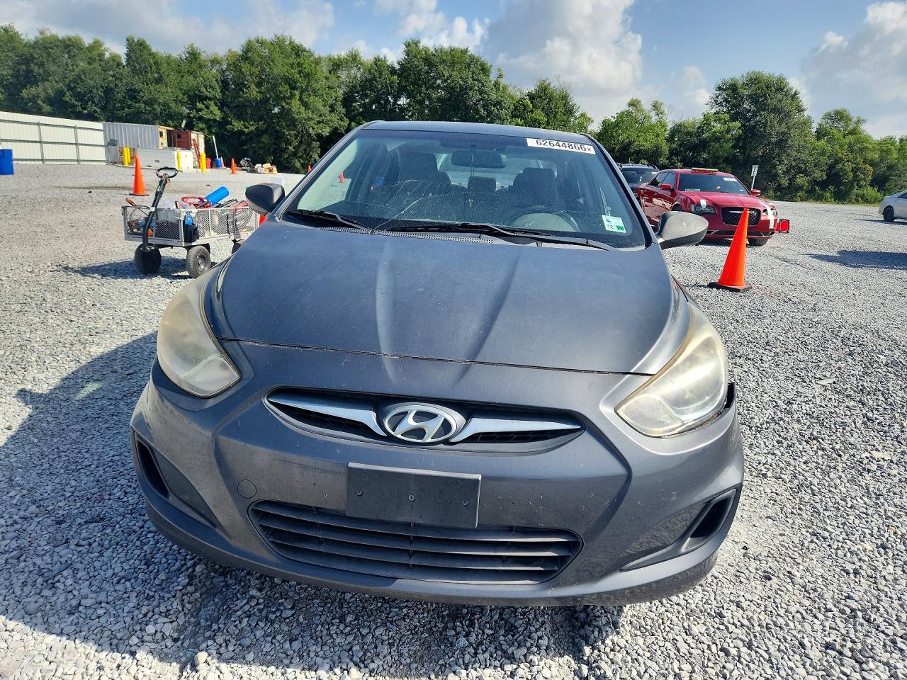 2012 Hyundai Accent Gls Gray vin: KMHCT4AE1CU084327