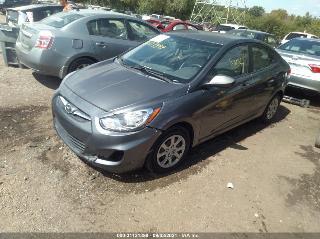 2012 Hyundai Accent Gls Gray vin: KMHCT4AE1CU245517