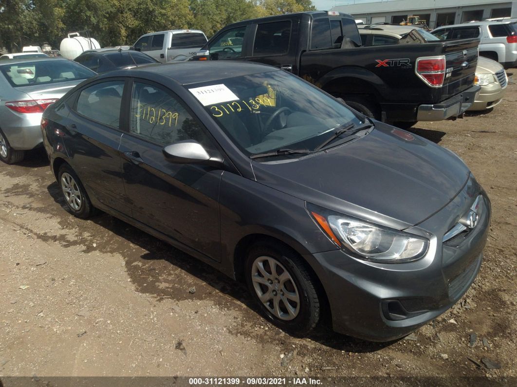 2012 Hyundai Accent Gls Gray vin: KMHCT4AE1CU245517