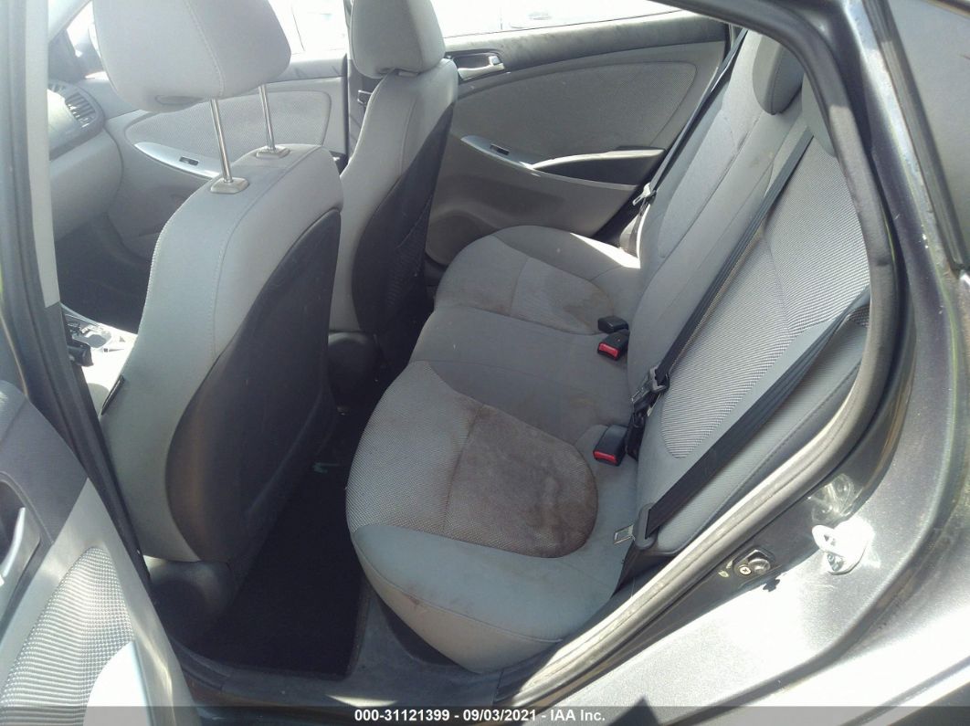 2012 Hyundai Accent Gls Gray vin: KMHCT4AE1CU245517
