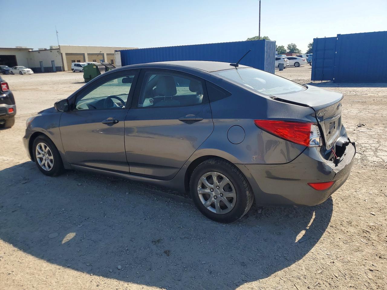 2012 Hyundai Accent Gls Gray vin: KMHCT4AE1CU245517