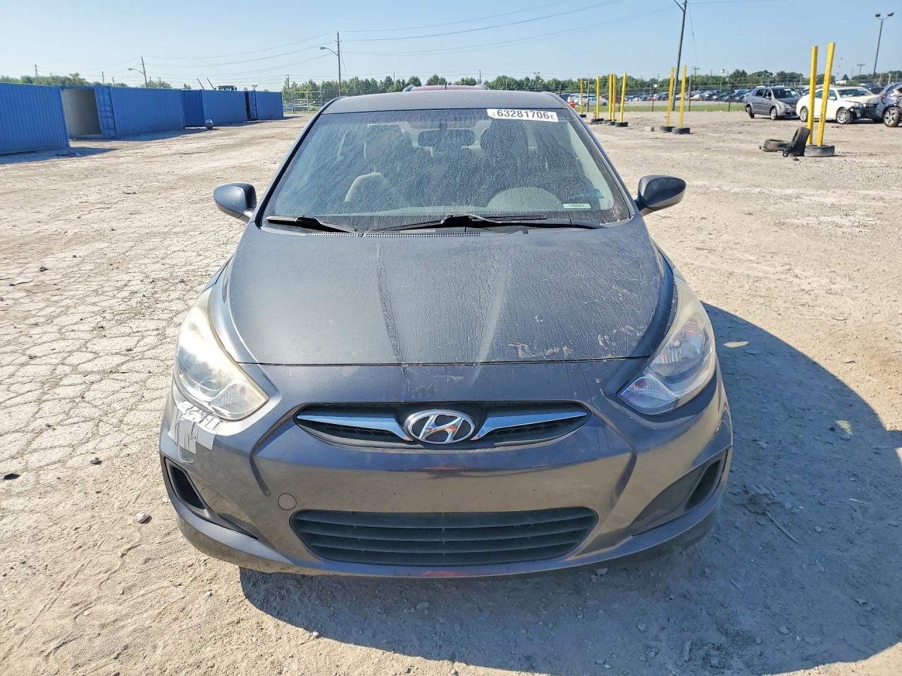 2012 Hyundai Accent Gls Gray vin: KMHCT4AE1CU245517