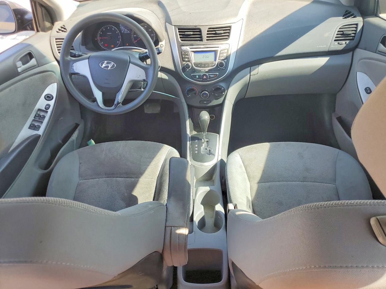 2012 Hyundai Accent Gls Gray vin: KMHCT4AE1CU245517