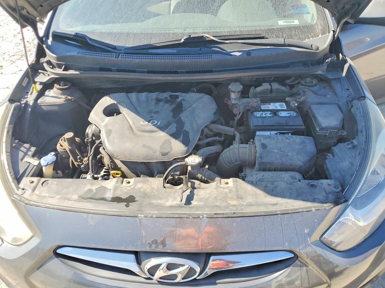 2012 Hyundai Accent Gls Gray vin: KMHCT4AE1CU245517