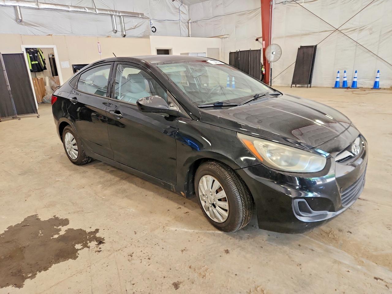 2013 Hyundai Accent Gls Black vin: KMHCT4AE1DU298333
