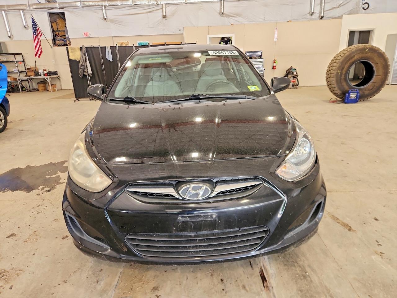 2013 Hyundai Accent Gls Black vin: KMHCT4AE1DU298333