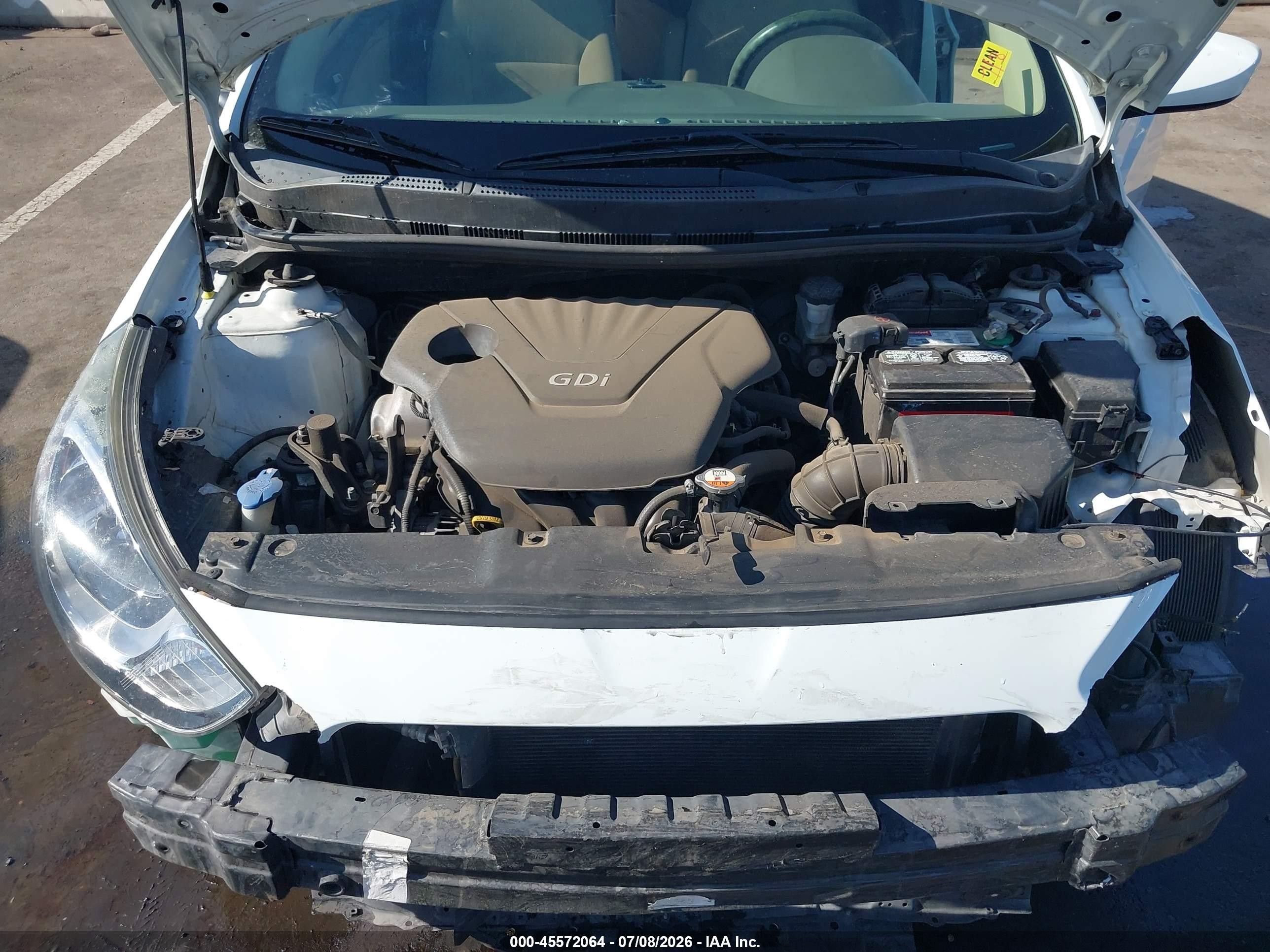 2013 Hyundai Accent Gls White vin: KMHCT4AE1DU447713