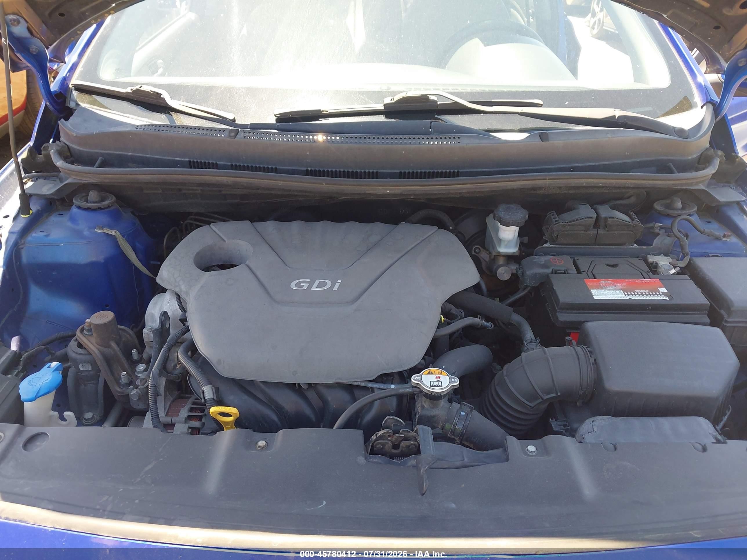 2013 Hyundai Accent Gls Blue vin: KMHCT4AE1DU448375
