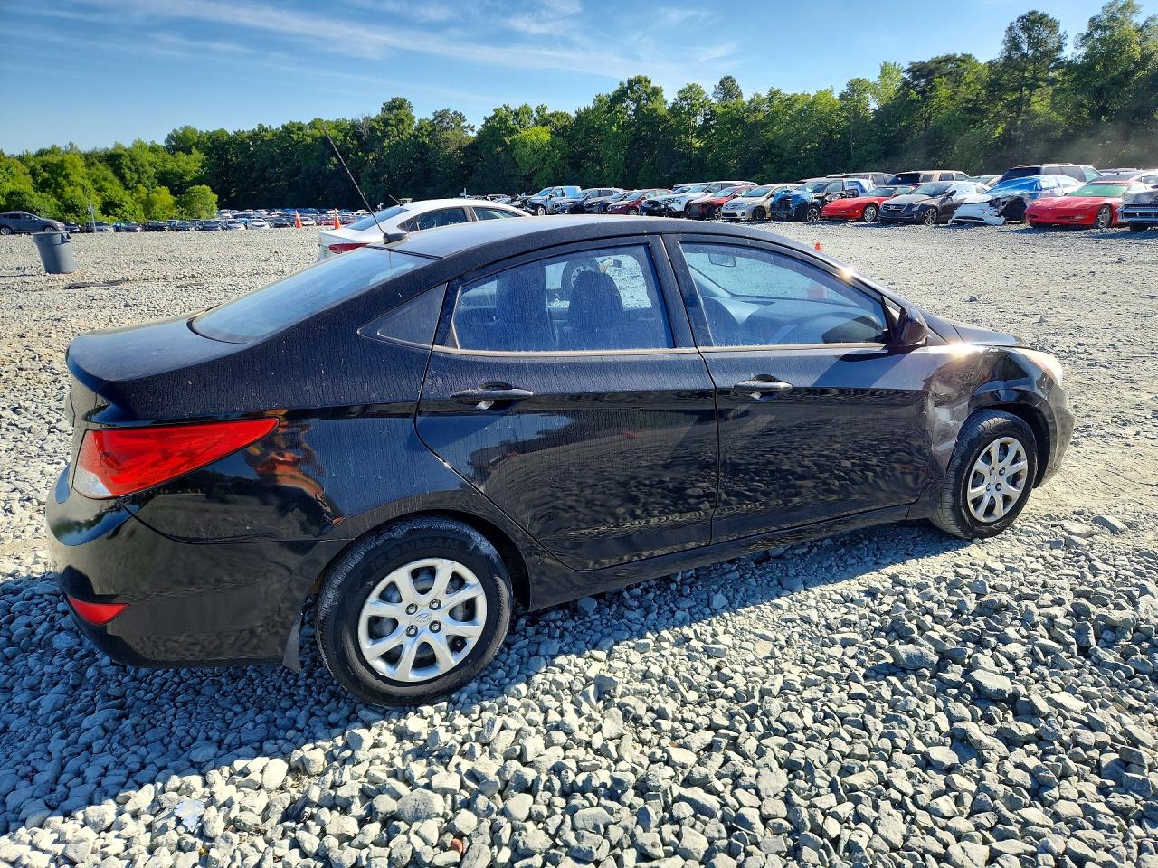 2013 Hyundai Accent Gls Black vin: KMHCT4AE1DU462258