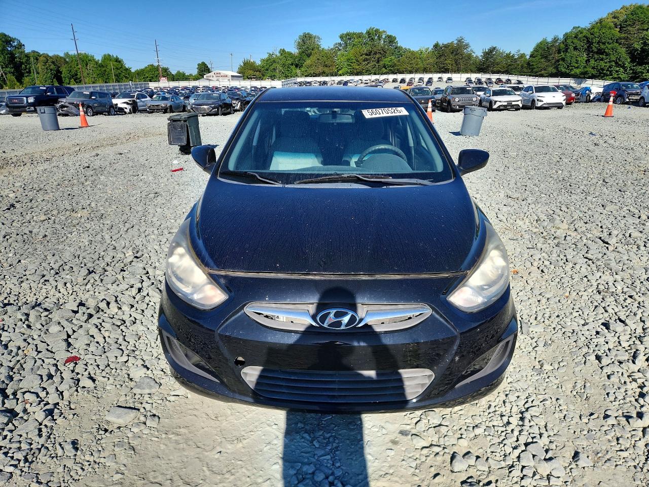 2013 Hyundai Accent Gls Black vin: KMHCT4AE1DU462258