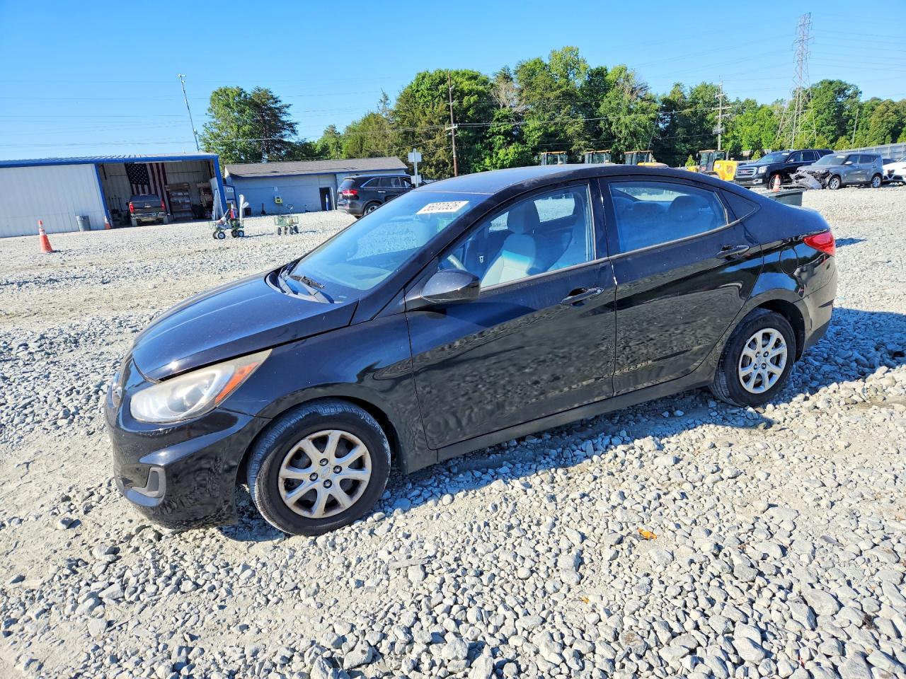 2013 Hyundai Accent Gls Black vin: KMHCT4AE1DU462258