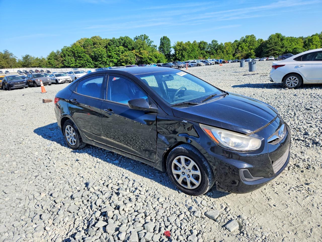 2013 Hyundai Accent Gls Black vin: KMHCT4AE1DU462258