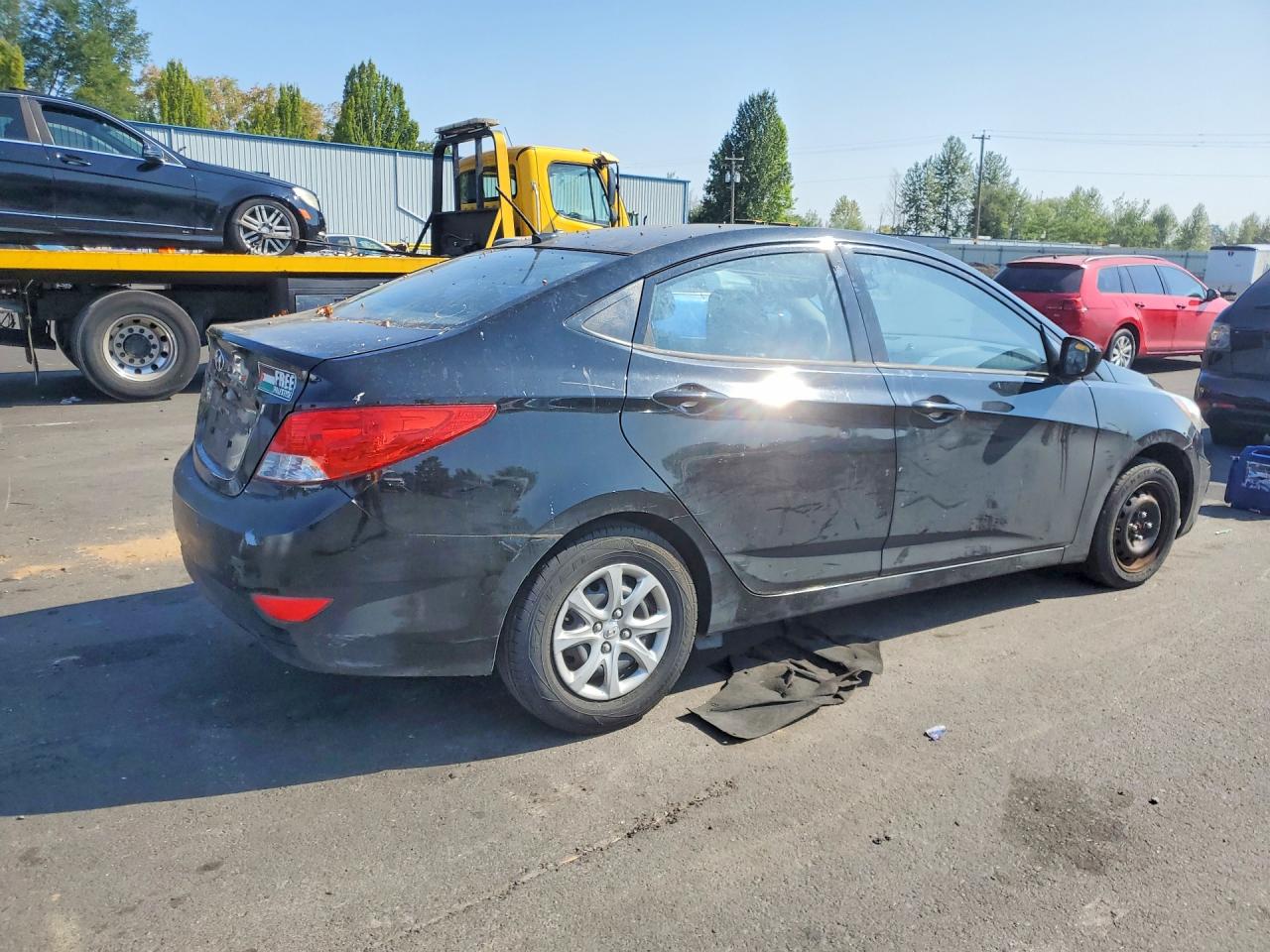 2013 Hyundai Accent Gls Черный vin: KMHCT4AE1DU462289