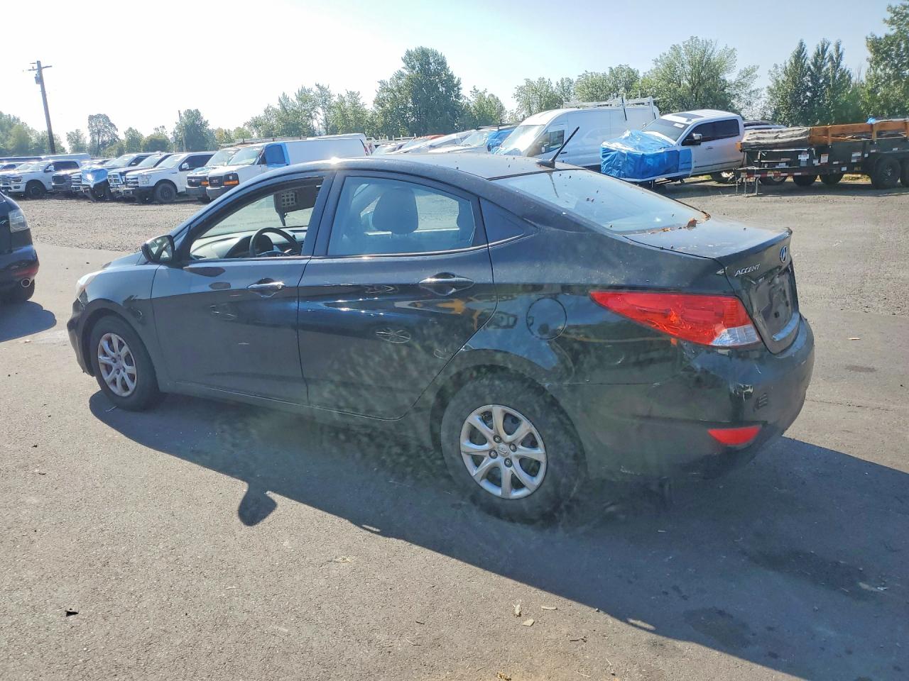 2013 Hyundai Accent Gls Черный vin: KMHCT4AE1DU462289