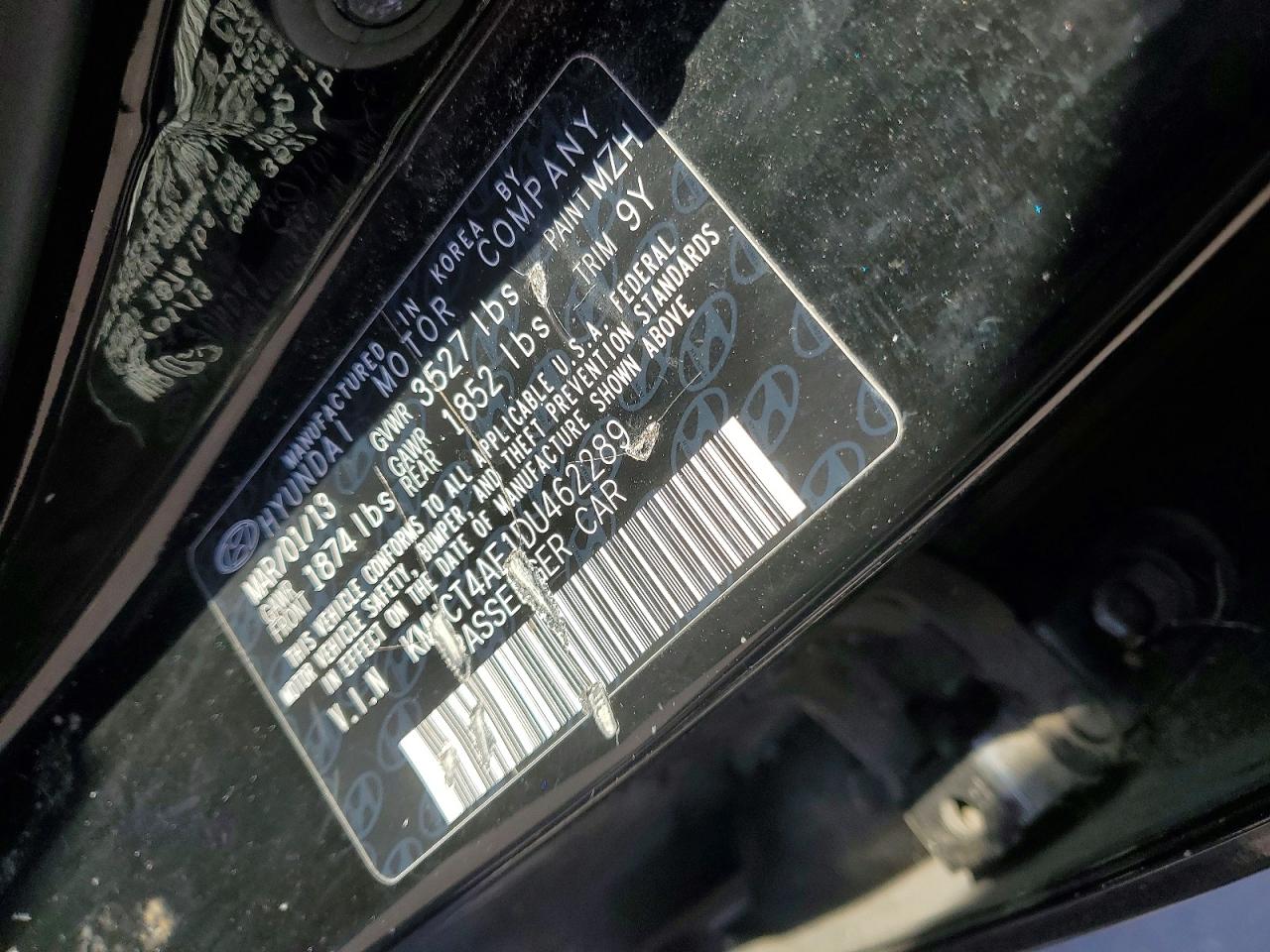 2013 Hyundai Accent Gls Черный vin: KMHCT4AE1DU462289