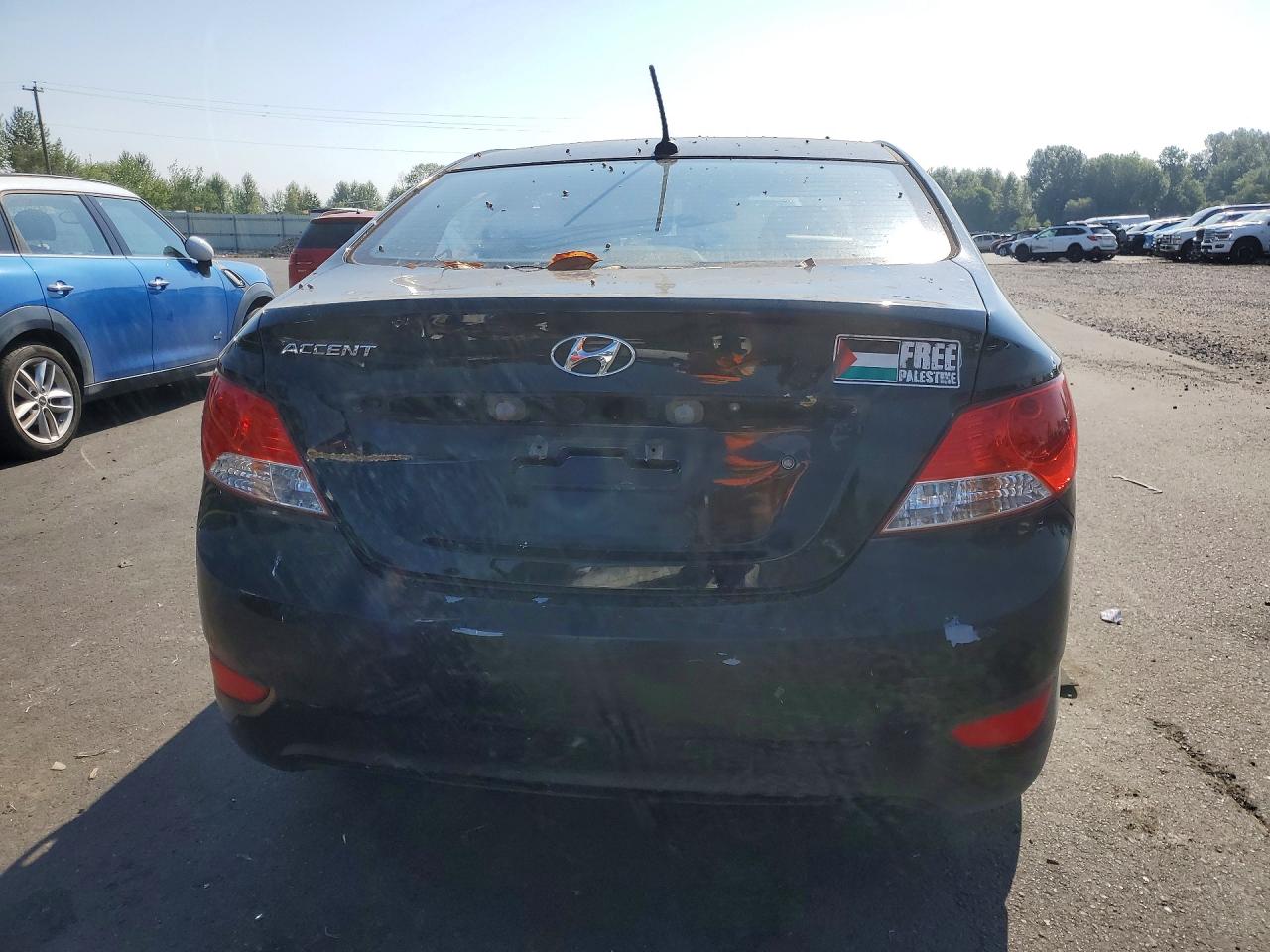 2013 Hyundai Accent Gls Черный vin: KMHCT4AE1DU462289