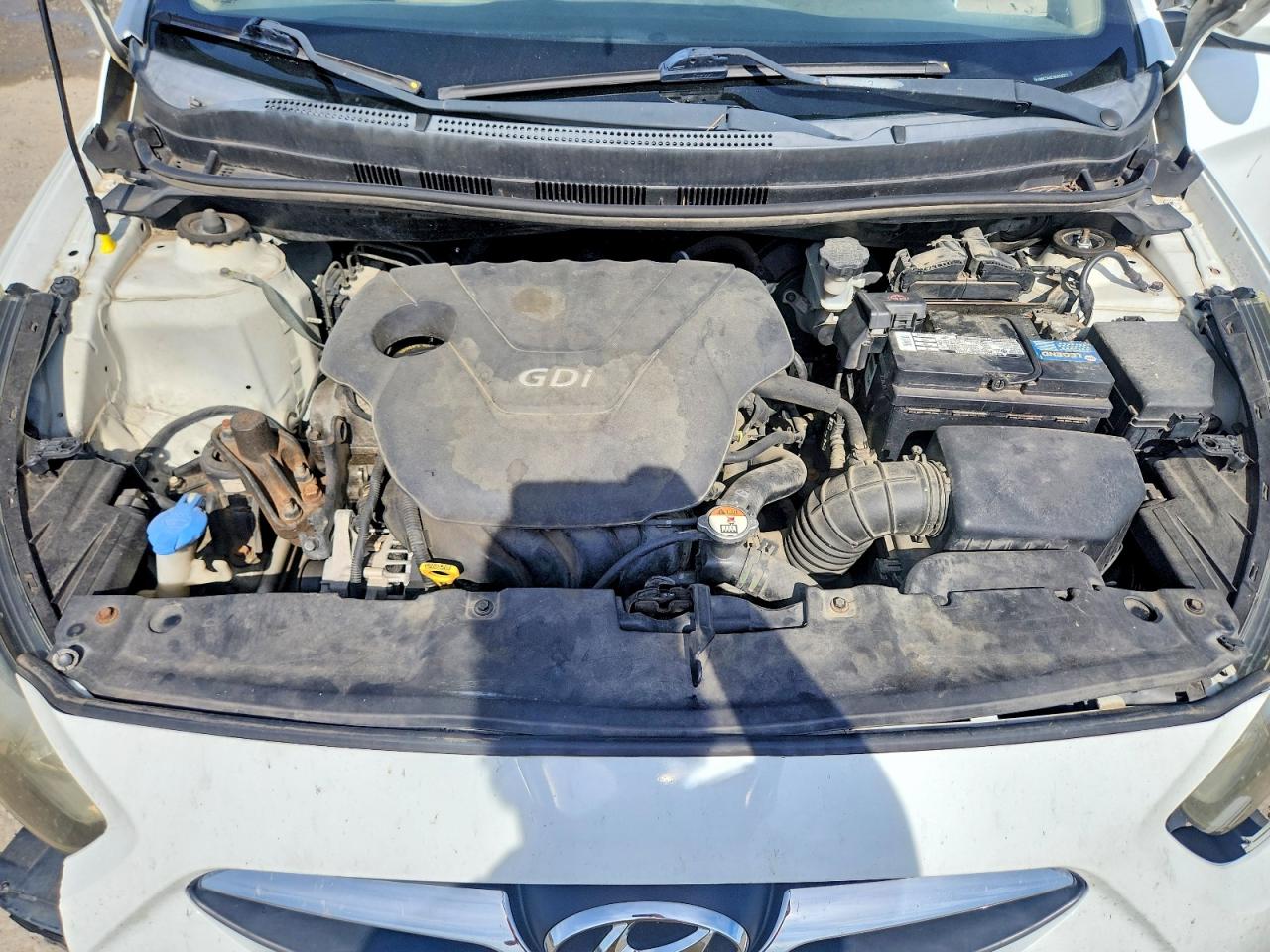 2013 Hyundai Accent Gls White vin: KMHCT4AE1DU516027