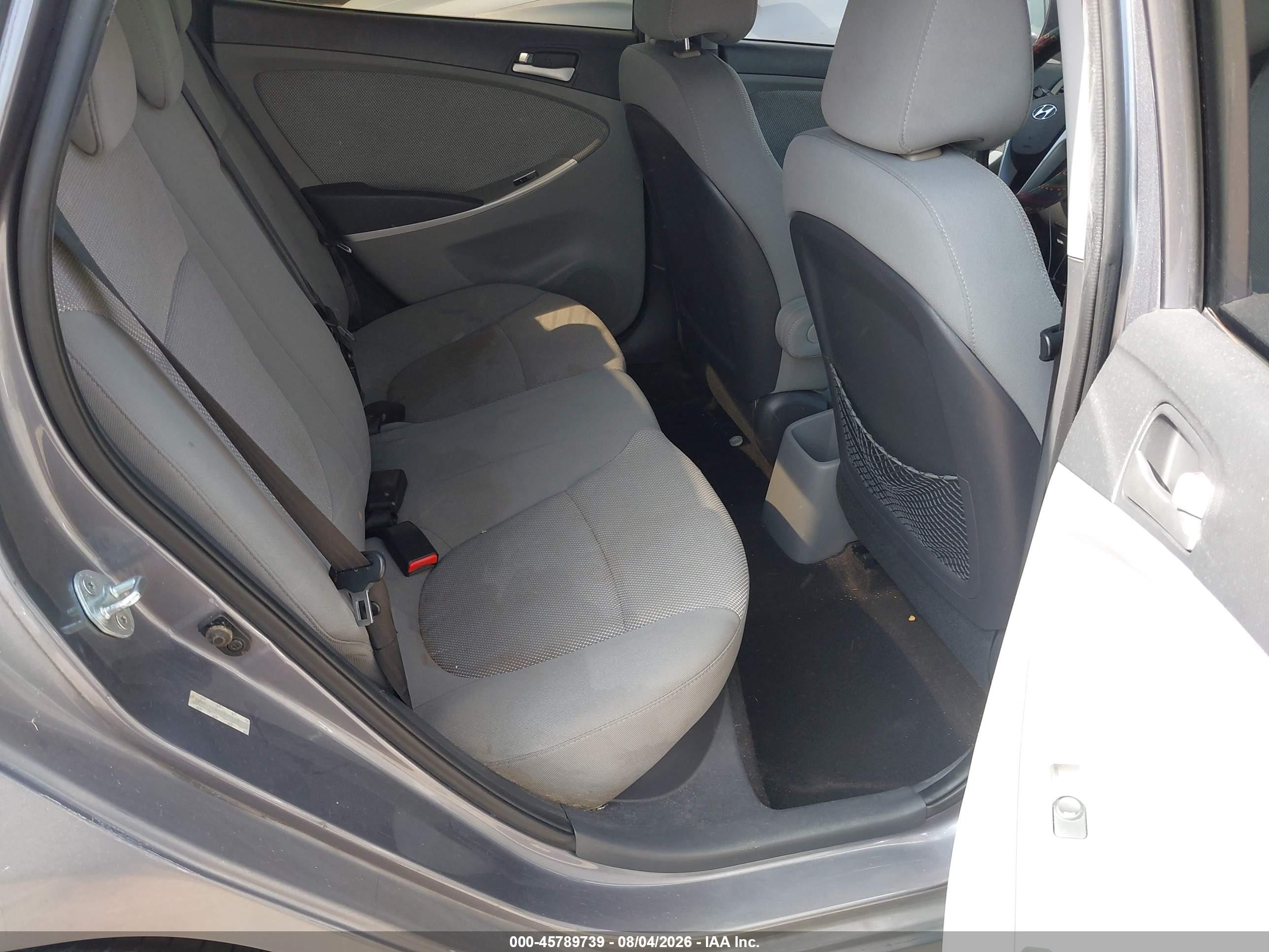 2013 Hyundai Accent Gls Gray vin: KMHCT4AE1DU535807