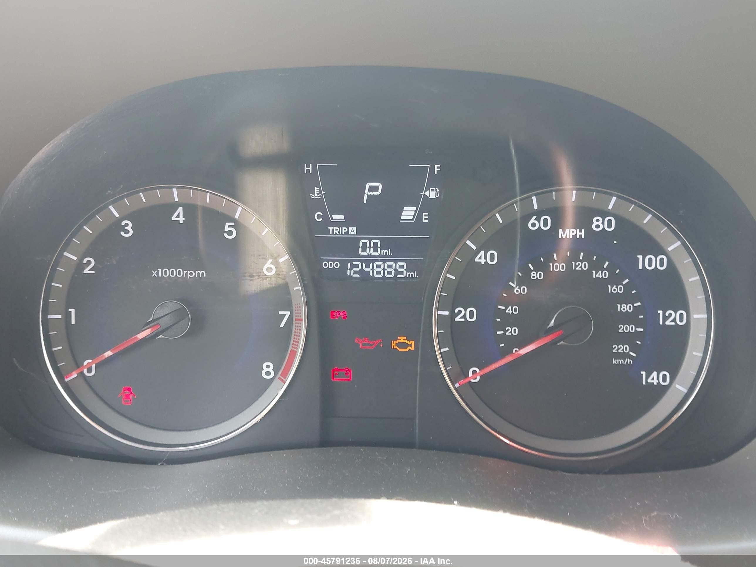 2013 Hyundai Accent Gls Gray vin: KMHCT4AE1DU553885