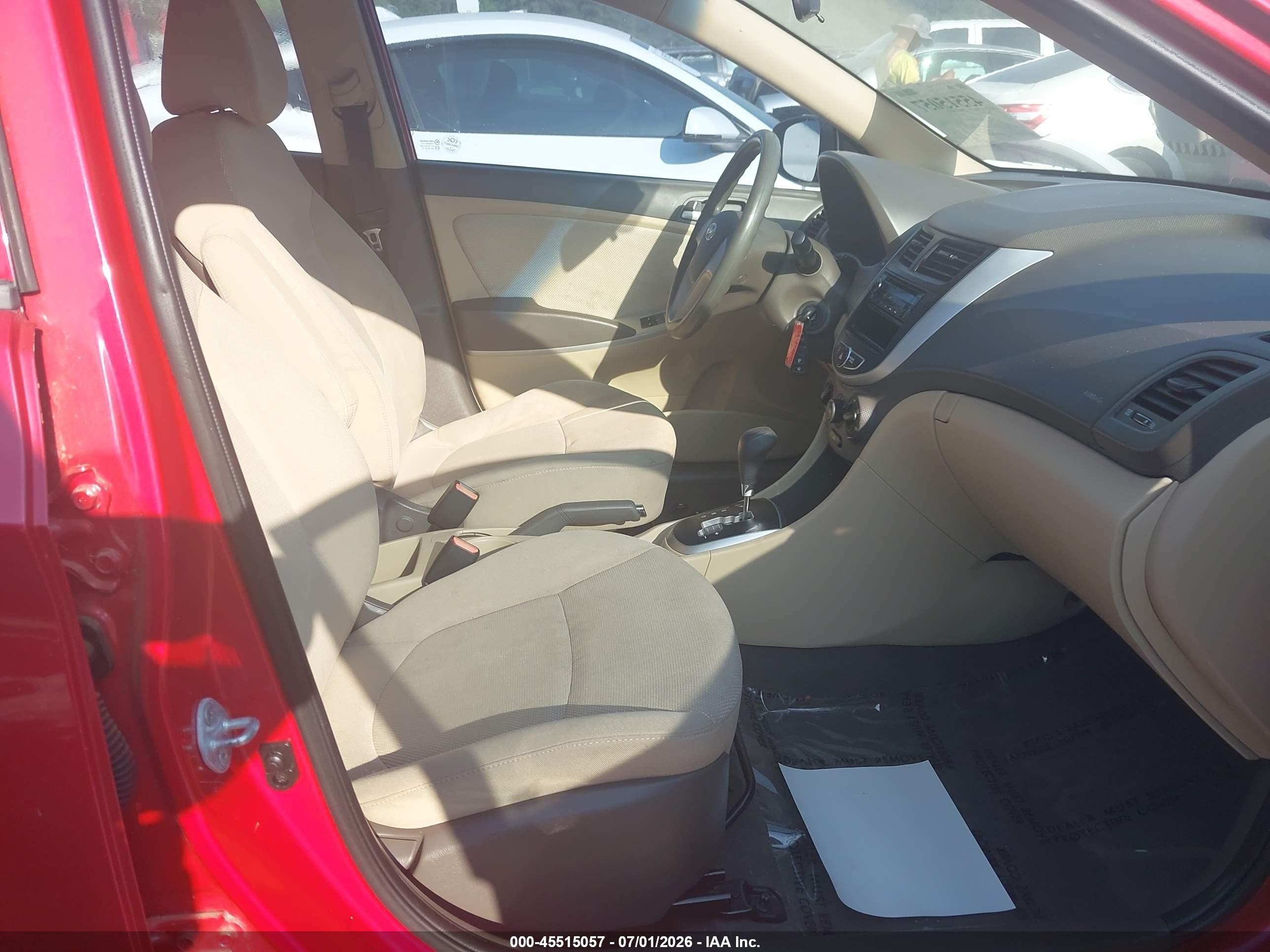 2013 Hyundai Accent Gls Red vin: KMHCT4AE1DU574073