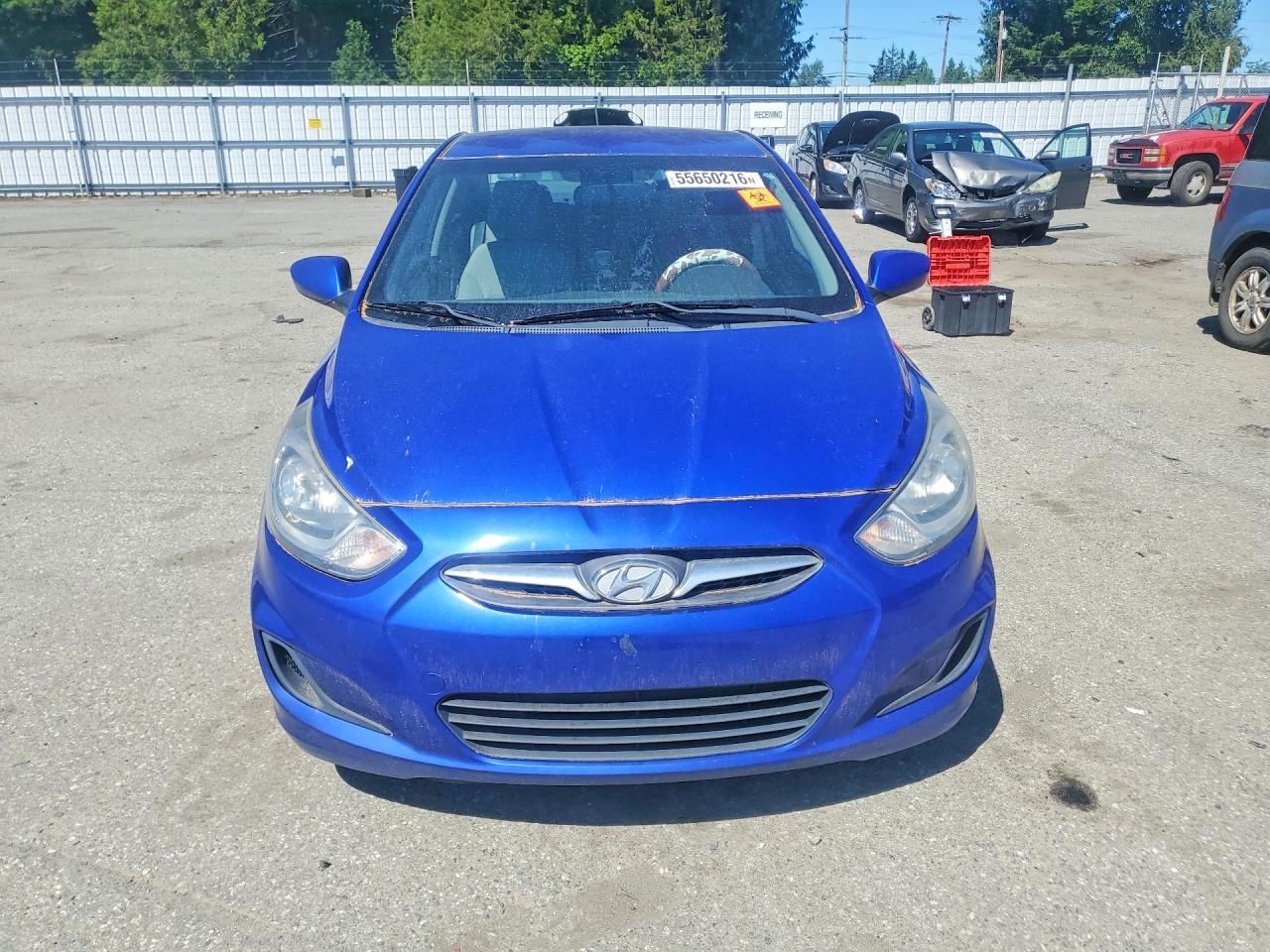 2014 Hyundai Accent Gls Синий vin: KMHCT4AE1EU613777